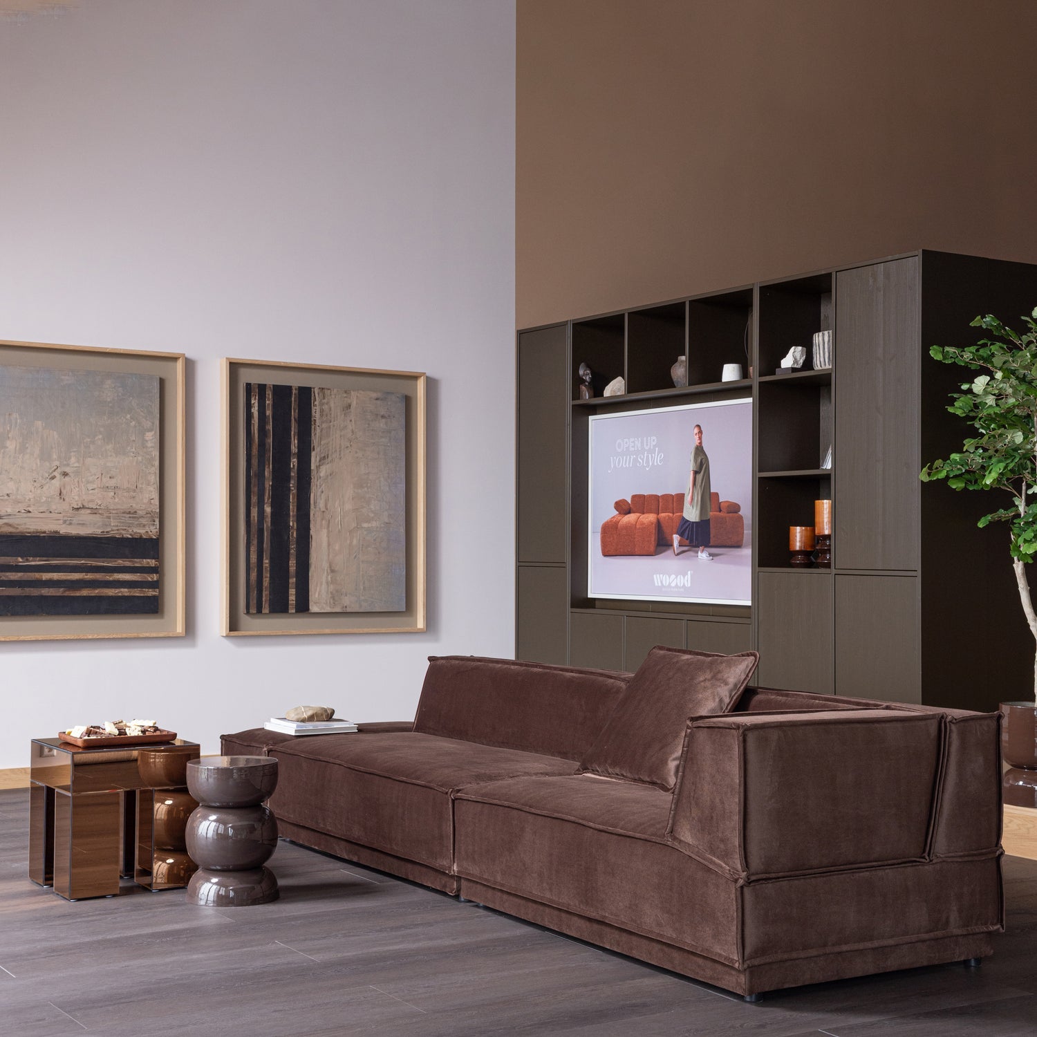 MIRROX Brown Coffee Table