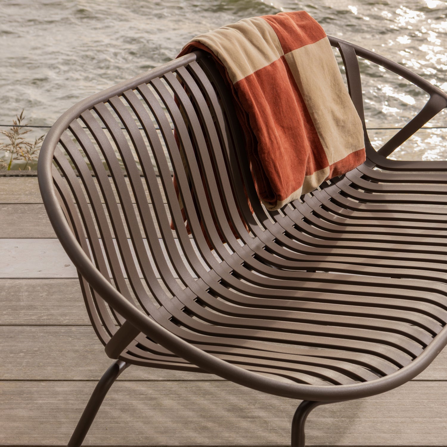 Pled ZENA beige with rusty brown