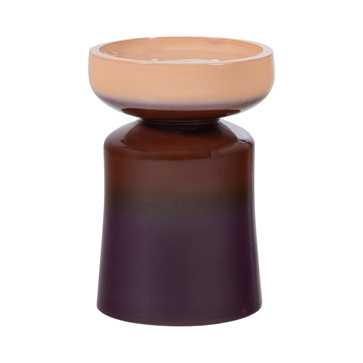 TUMO Dark Purple Side Table with Beige