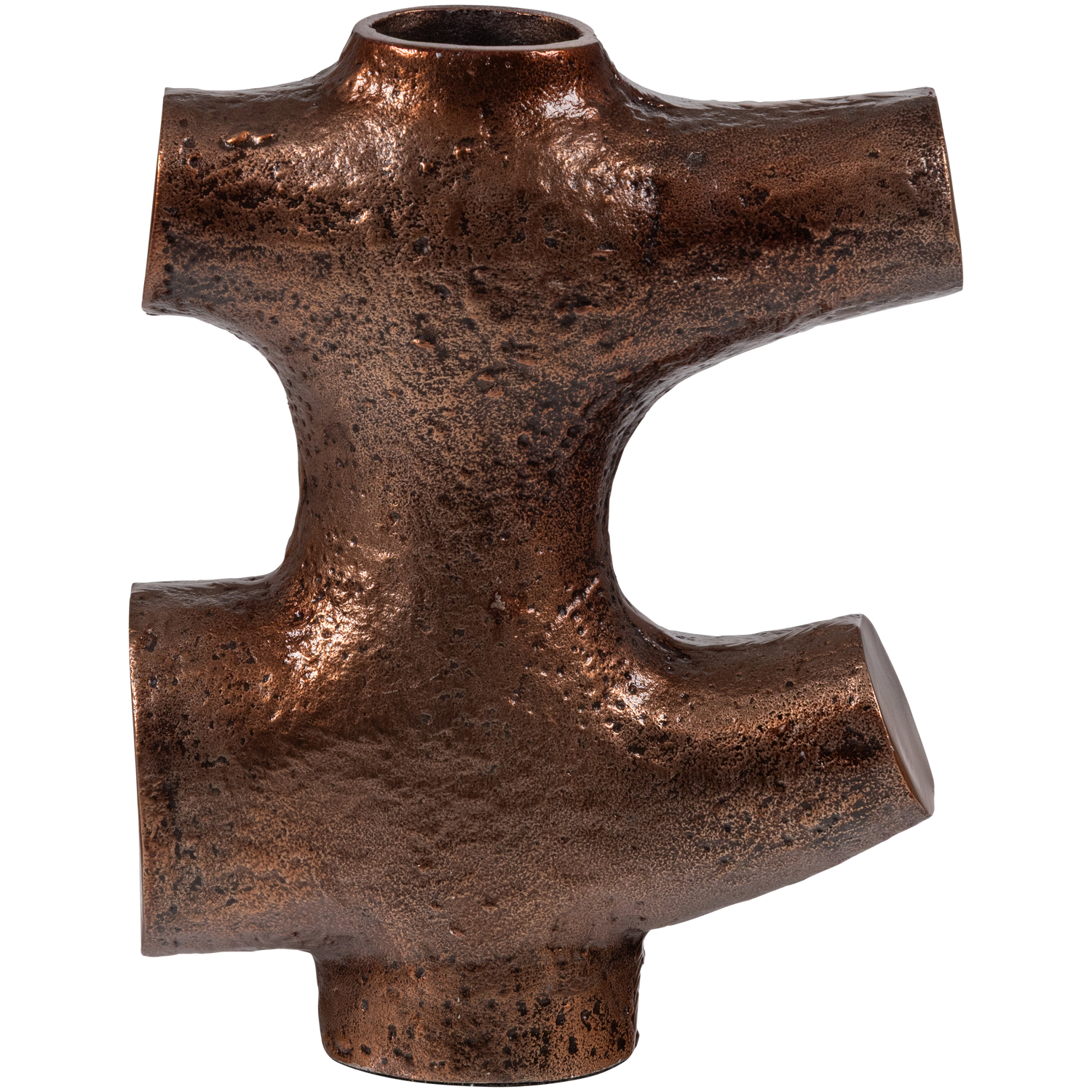 ORIN Vase in Brown Aluminum