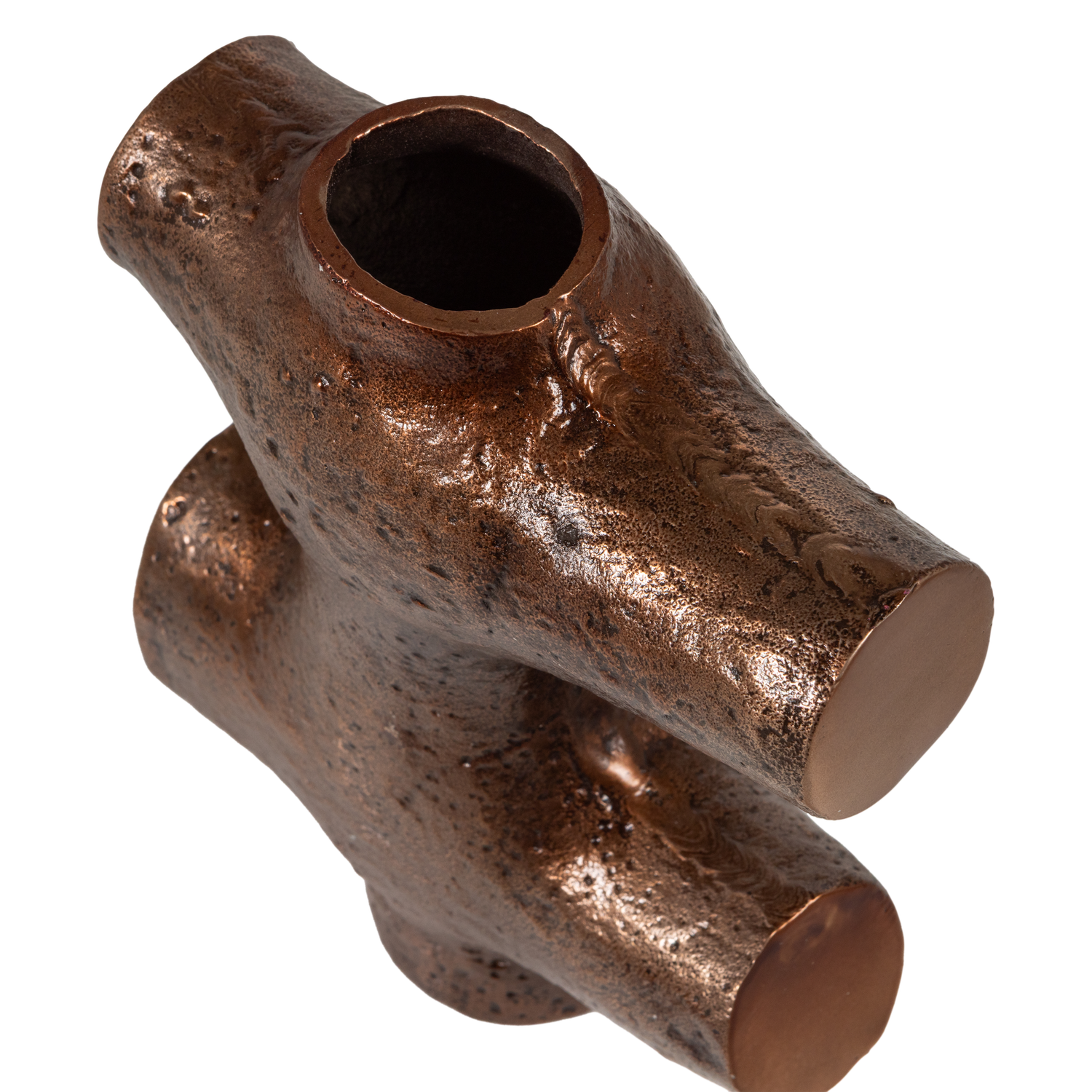 ORIN Vase in Brown Aluminum