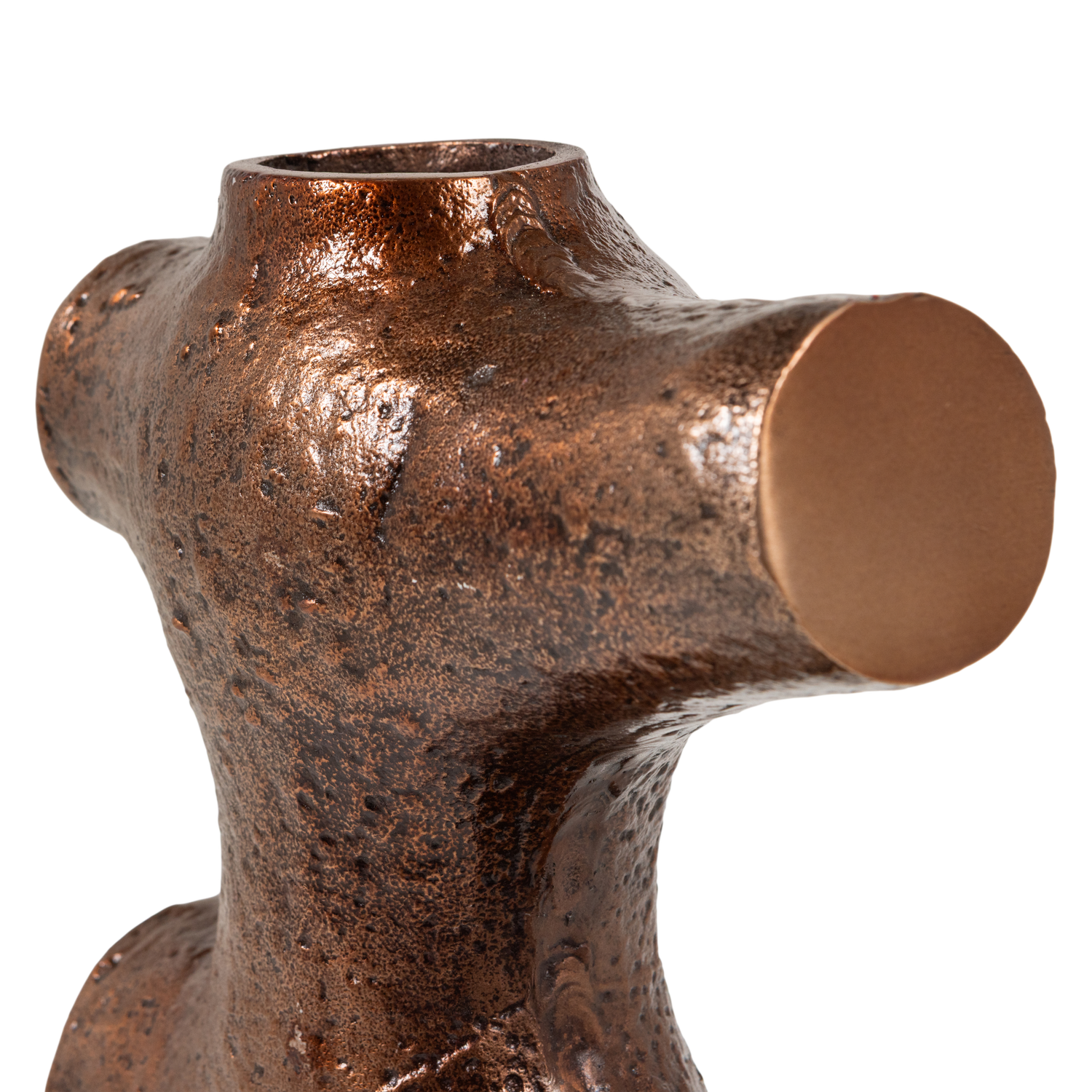 ORIN Vase in Brown Aluminum