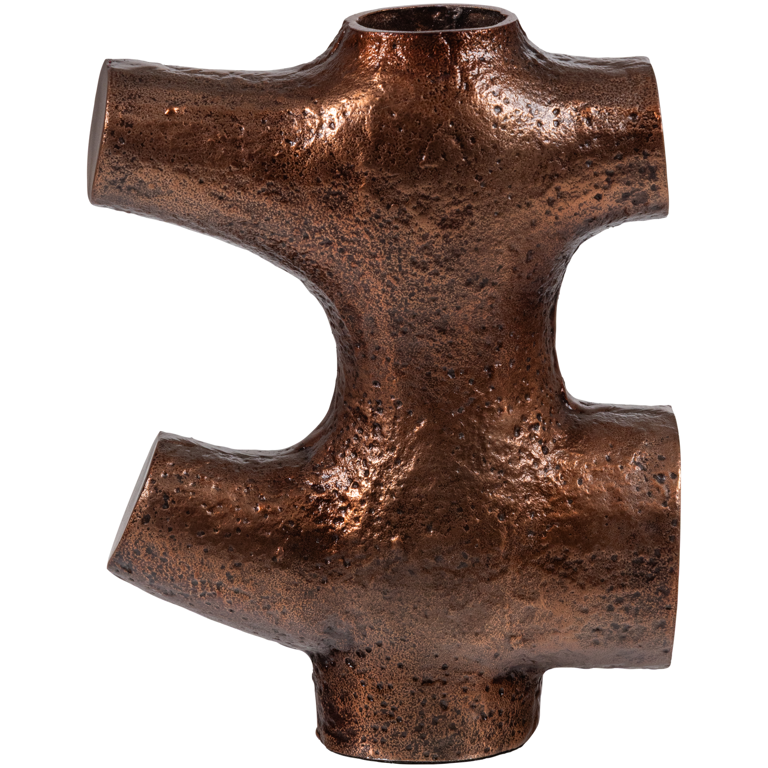 ORIN Vase in Brown Aluminum