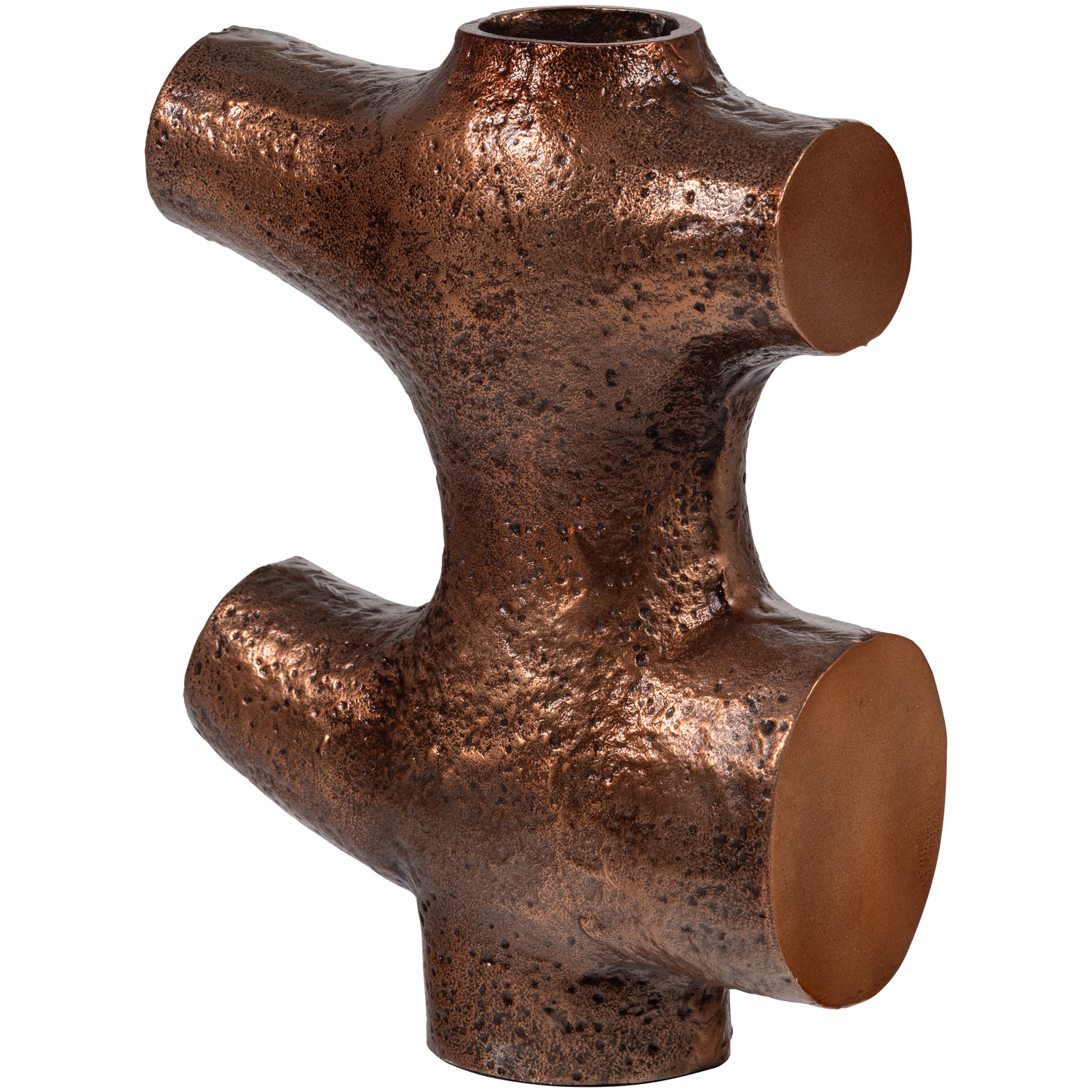 ORIN Vase in Brown Aluminum