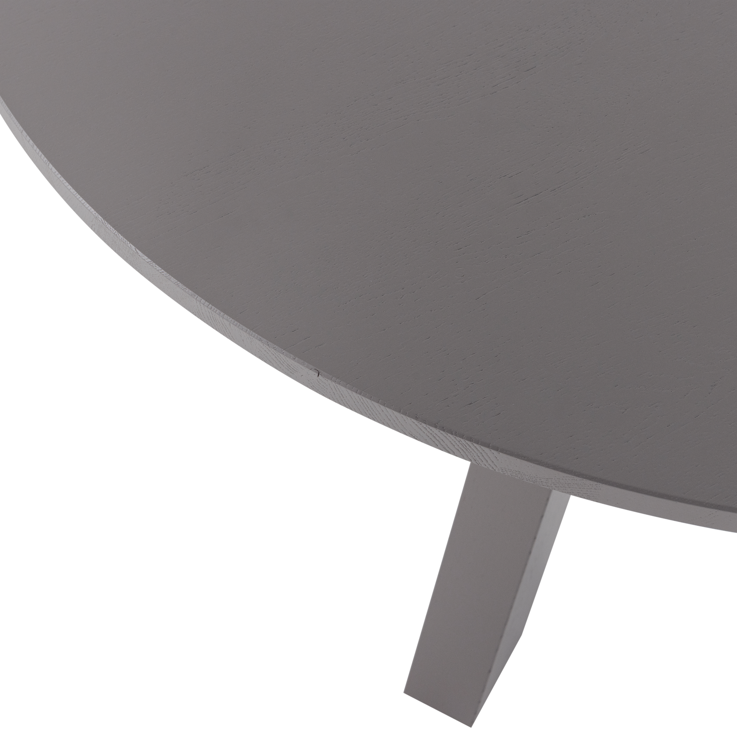 Runder Tisch RHONDA TRIO graues Eichenholz