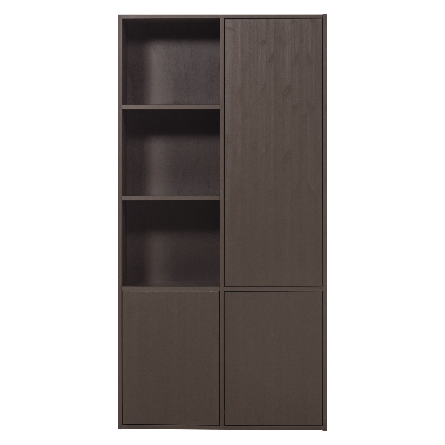 Schrank mit Regalen MEGGY braun