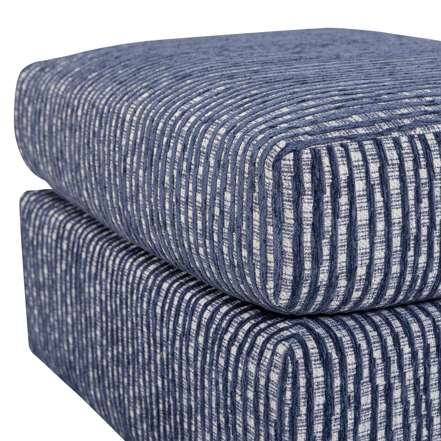 Puff LOU blau mit Grau