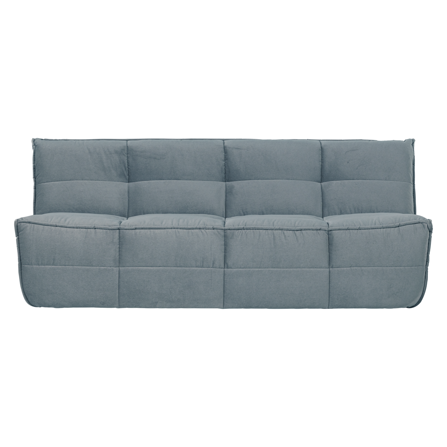 Sofa modulare aus Samt CLUSTER - Modul für 3 Personen in Türkis