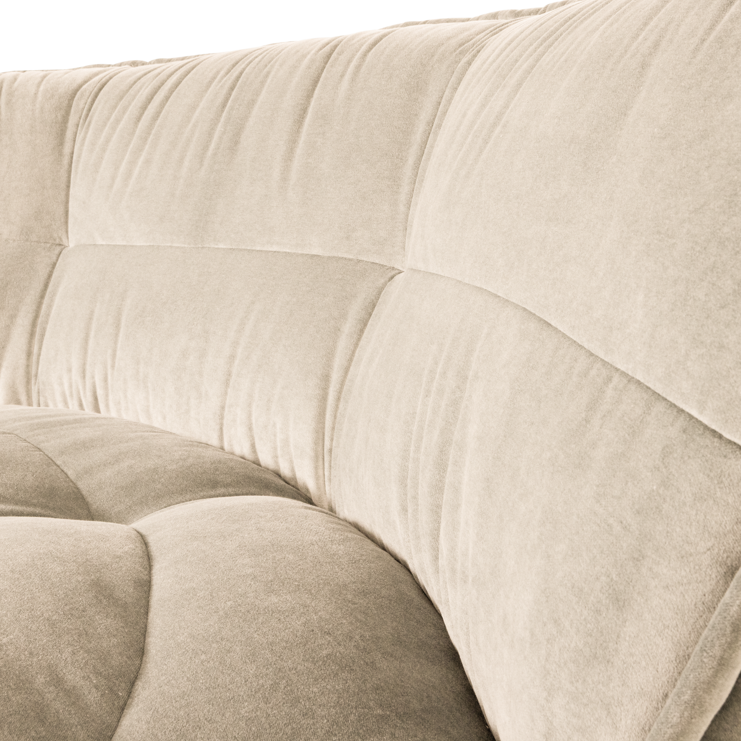 Velvet Sofa CLUSTER - Sand Corner Module