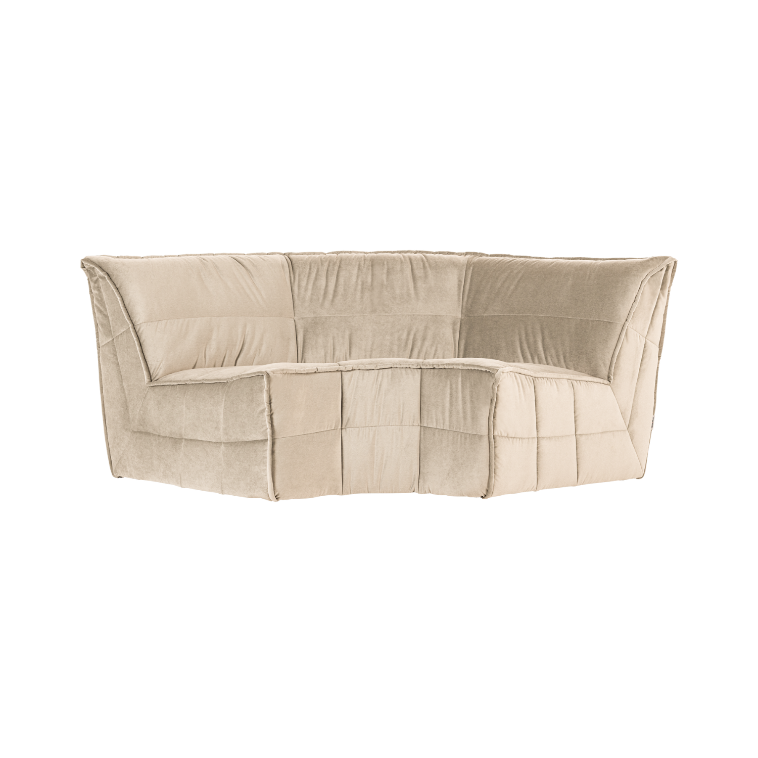 Velvet Sofa CLUSTER - Sand Corner Module
