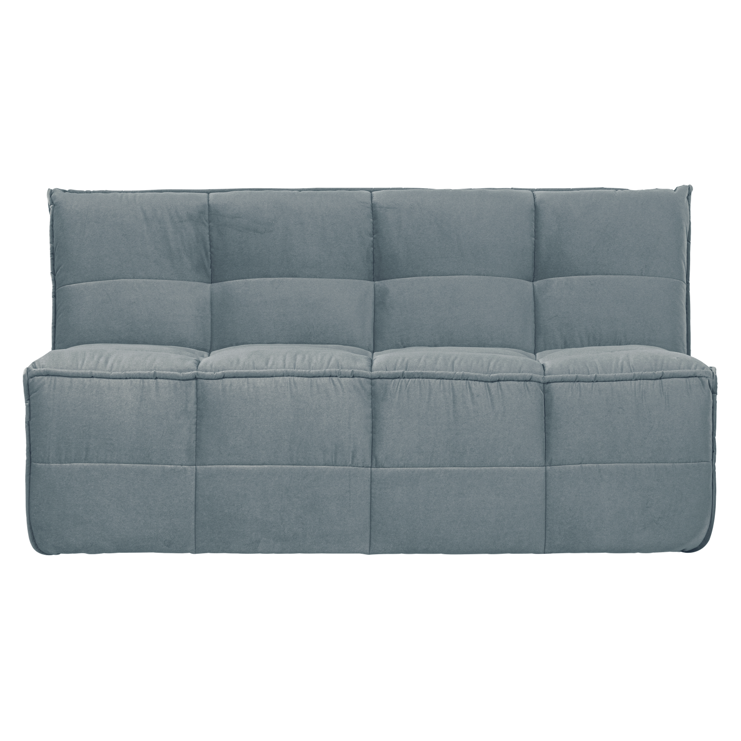 Velvet Sofa CLUSTER BENCH - 3-Seater Module in Turquoise