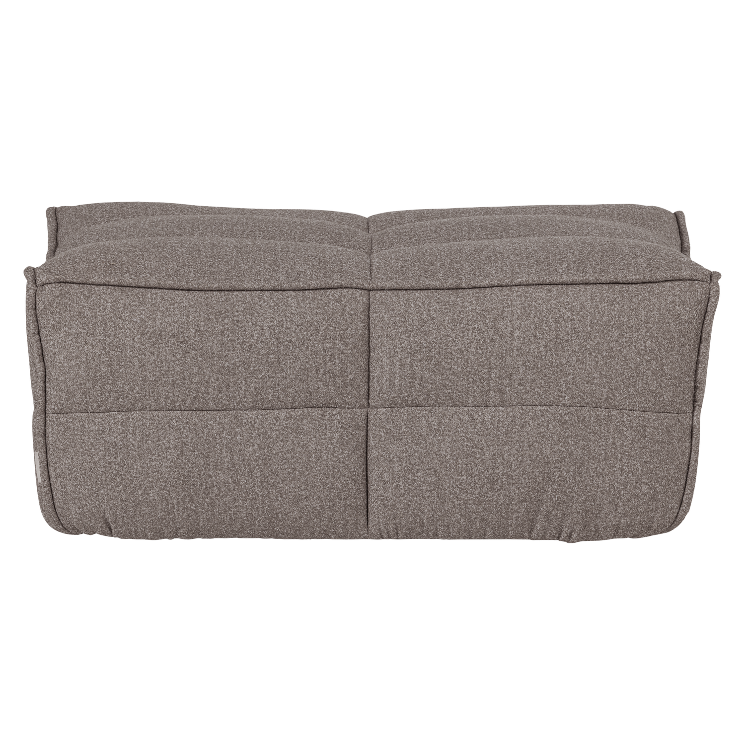 Puff CLUSTER grau-braun Bouclé