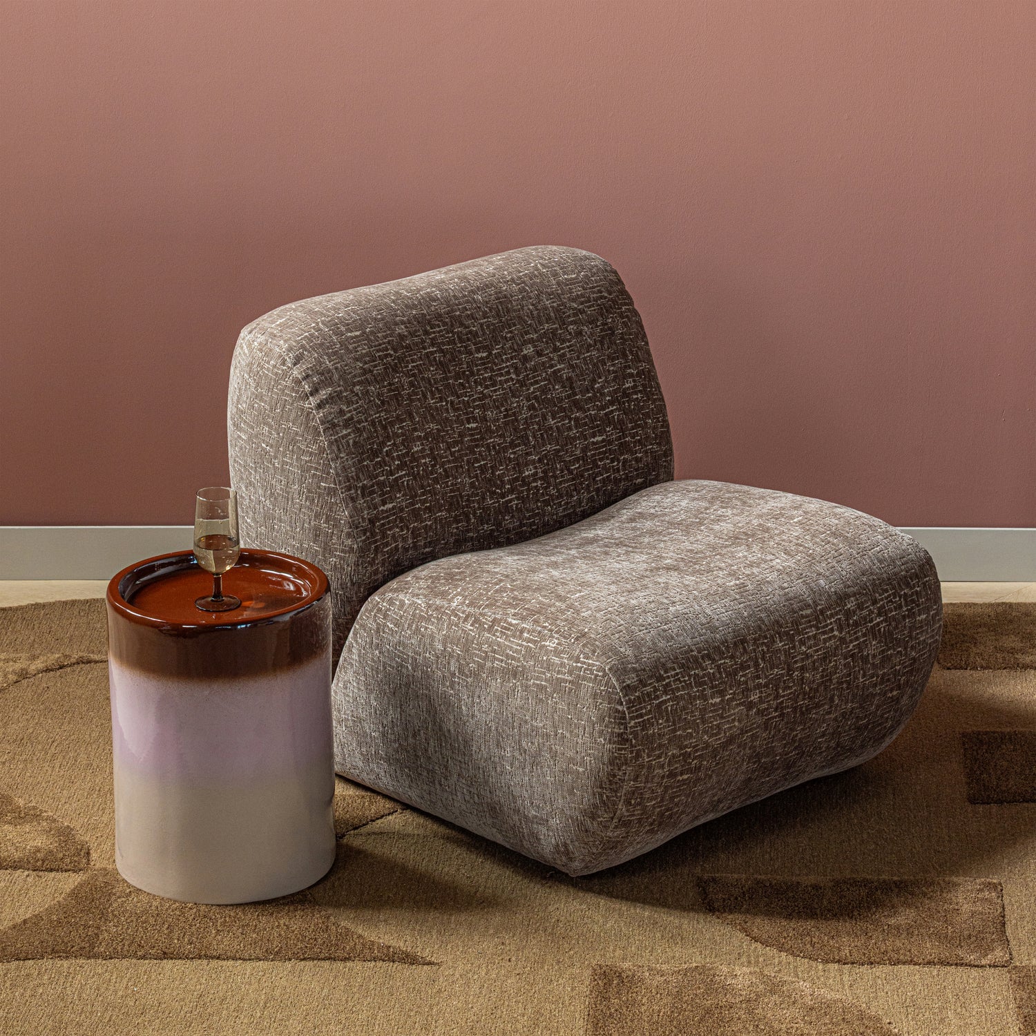 NOMU Armchair Light Brown