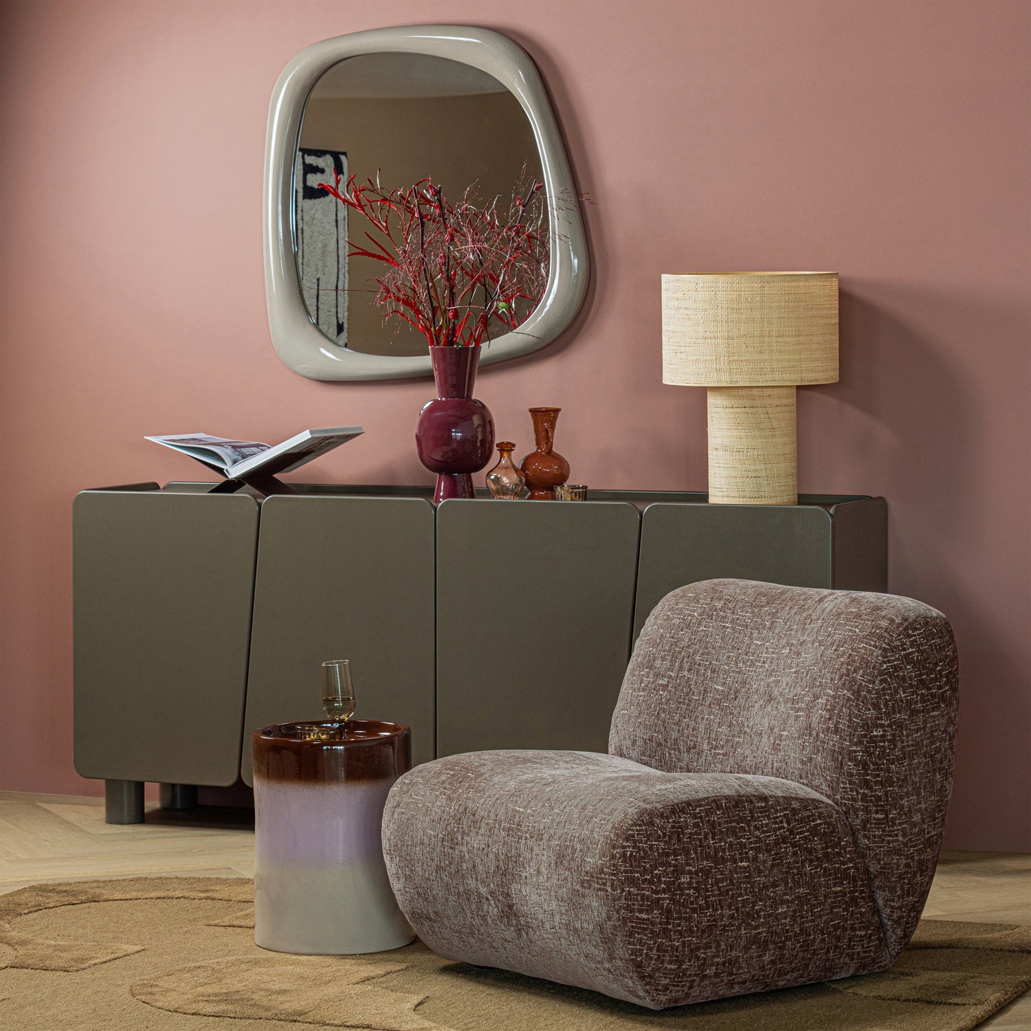 NOMU Armchair Light Brown