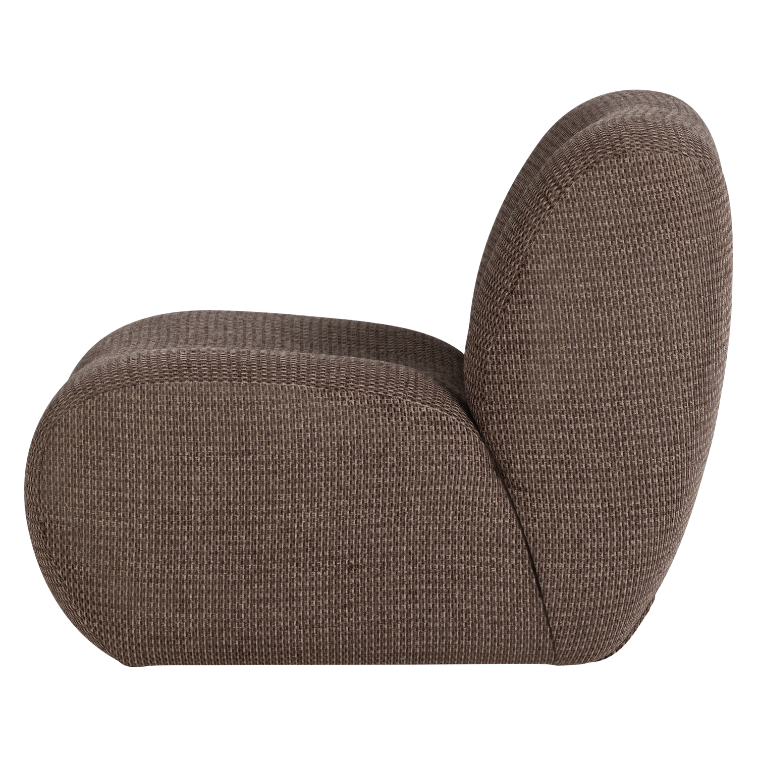 NOMU Armchair in Brown Chenille
