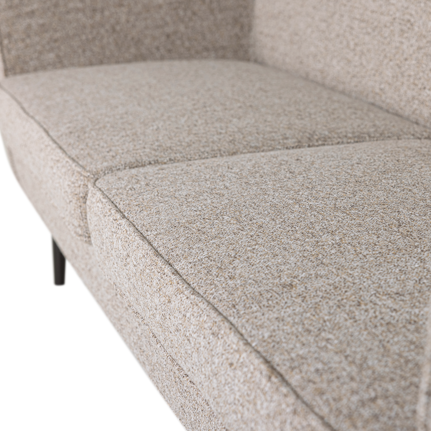 Sofa 2,5-sitzig ROCCO beige-braun meliert