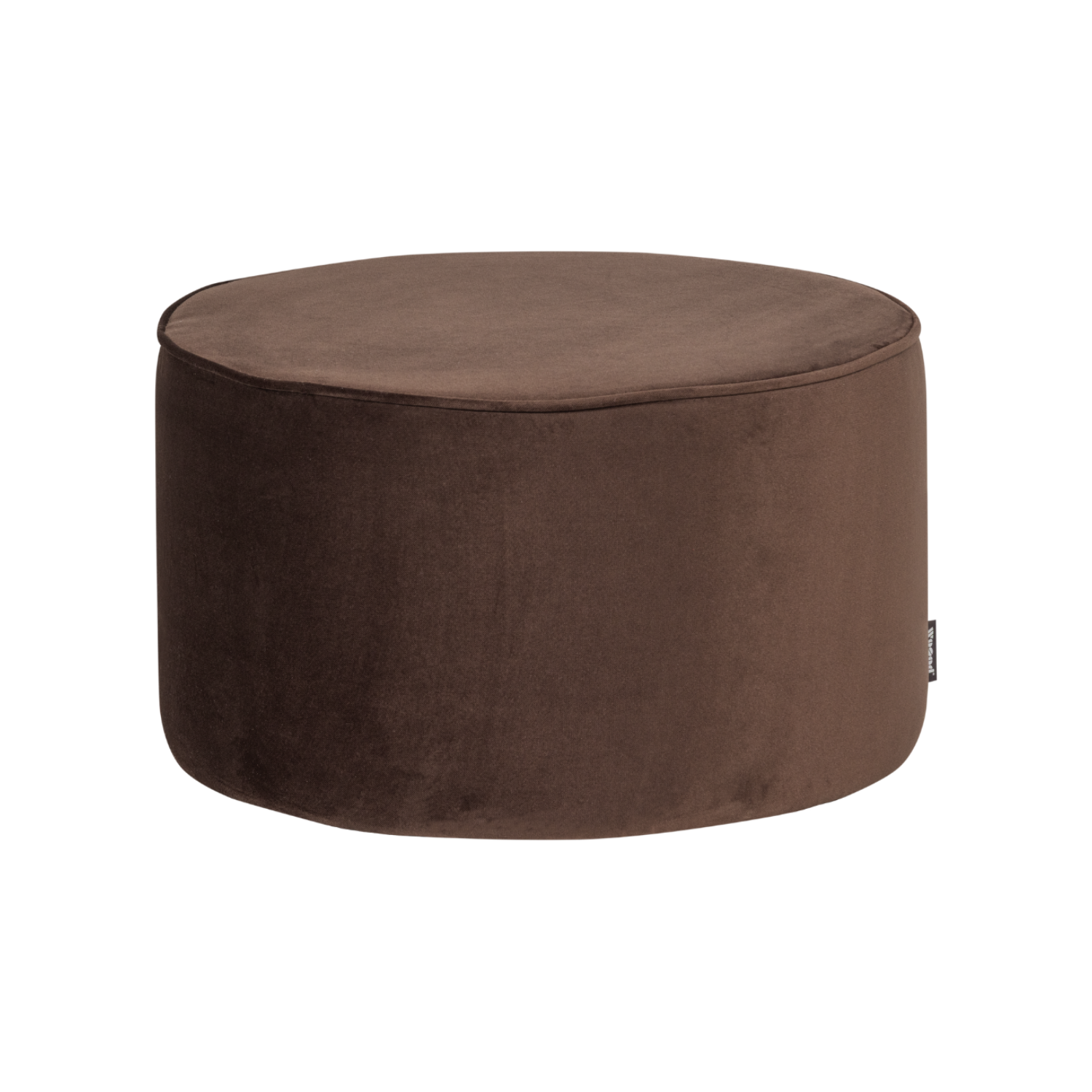 Chocolate Velvet Pouf SARA