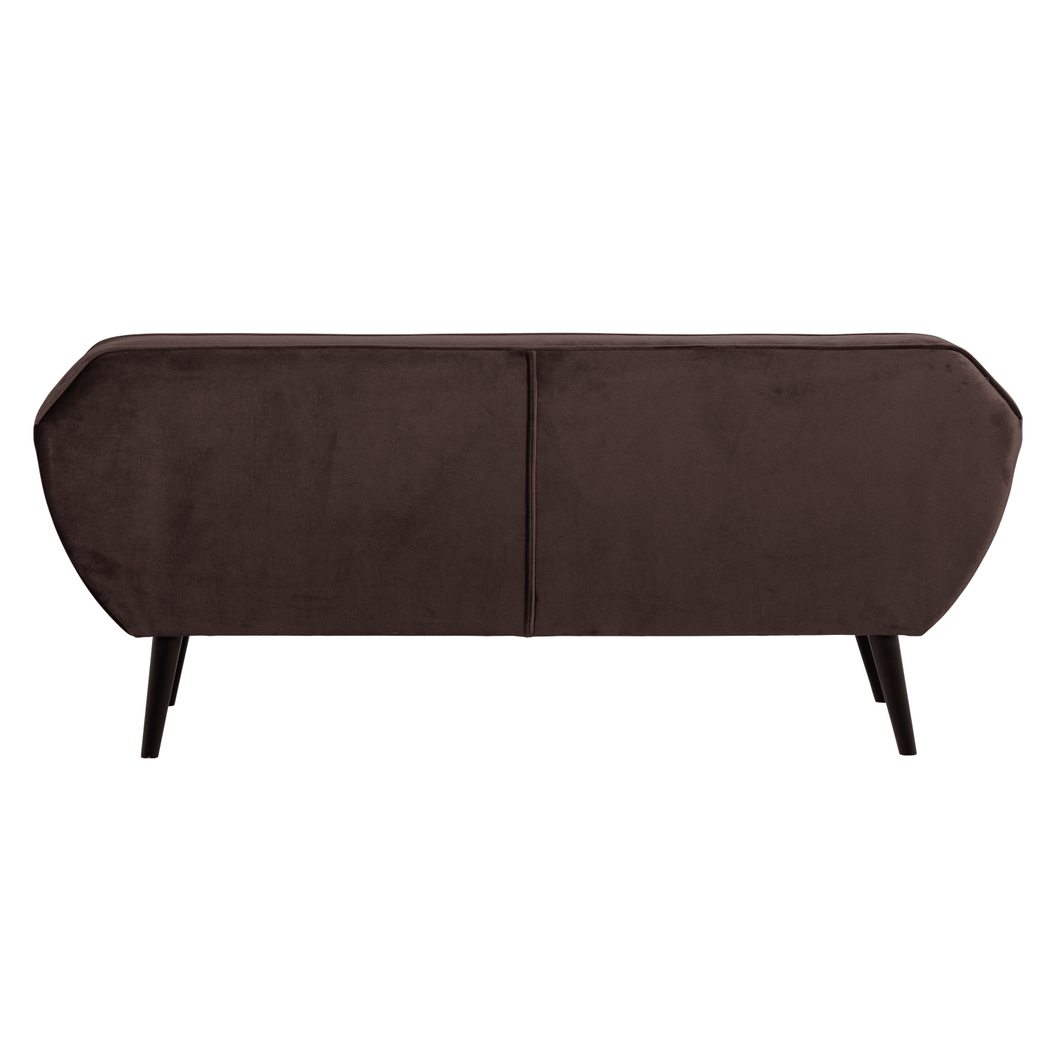Sofa aus Samt 2,5-sitzig ROCCO schokoladenbraun