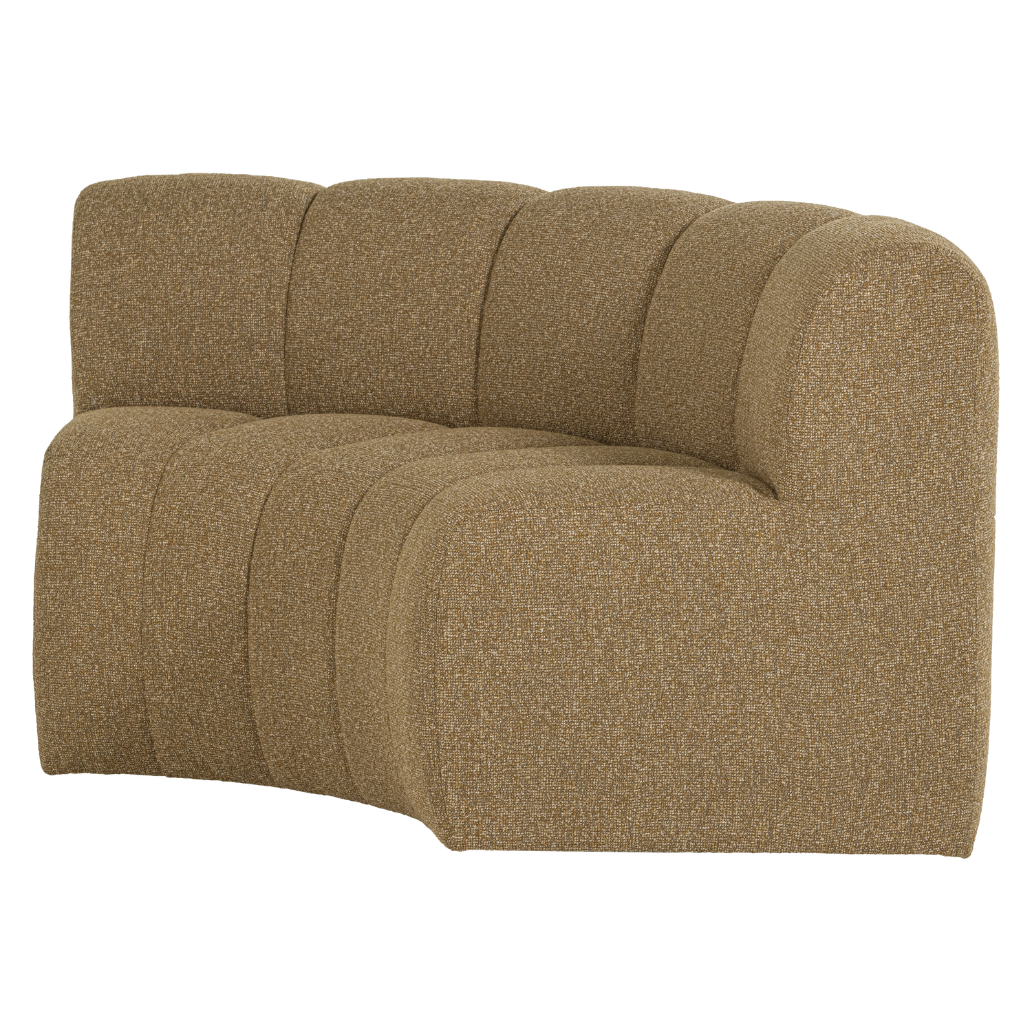 MOJO Modular Sofa - Honey Bouclé Curved Corner Element