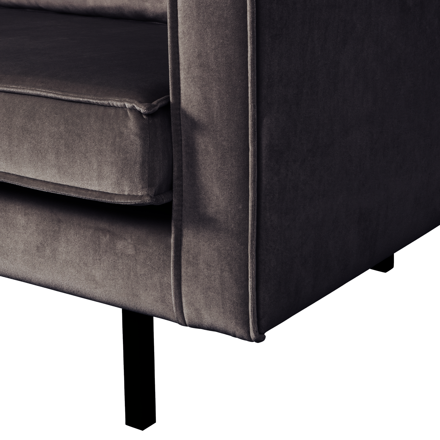 Sofa aus Samt 2-sitzig RODEO anthrazit