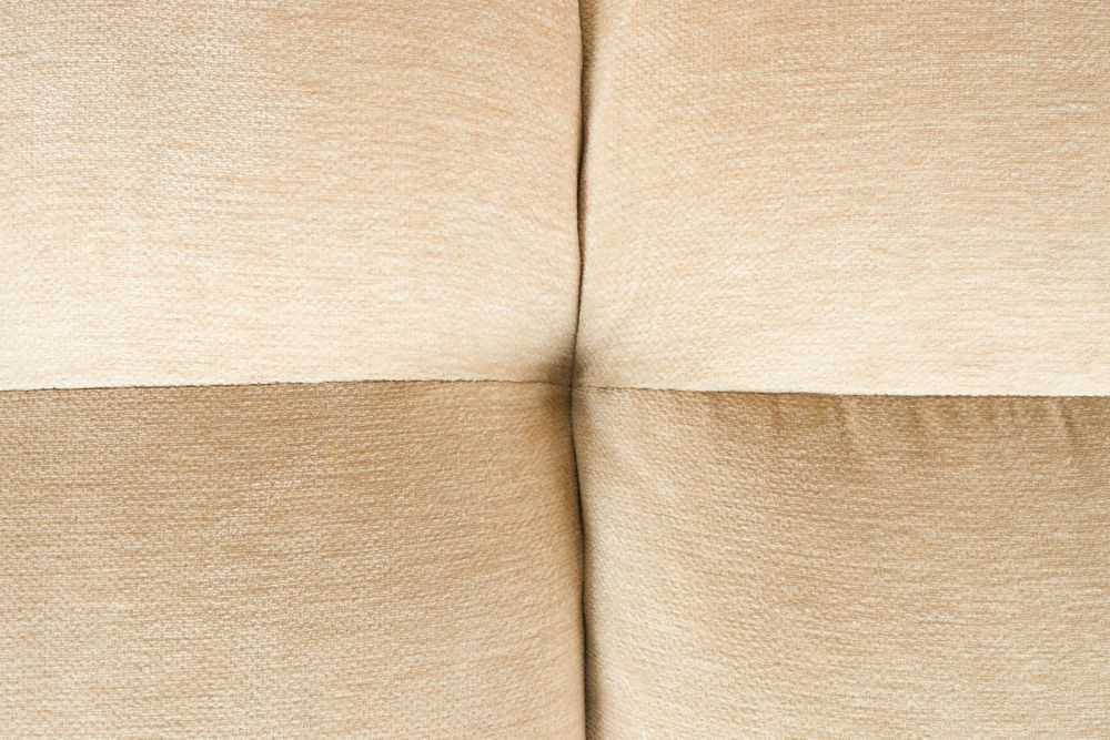Modulsofa HACKMAN - mittleres Element in beigem Velours