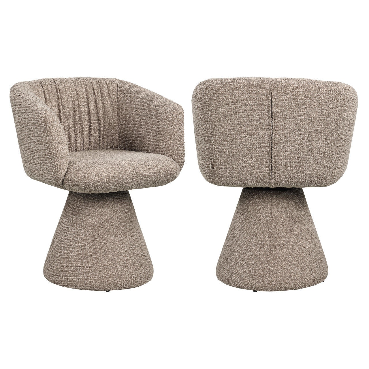 MADELINE Swivel Chair Light Brown