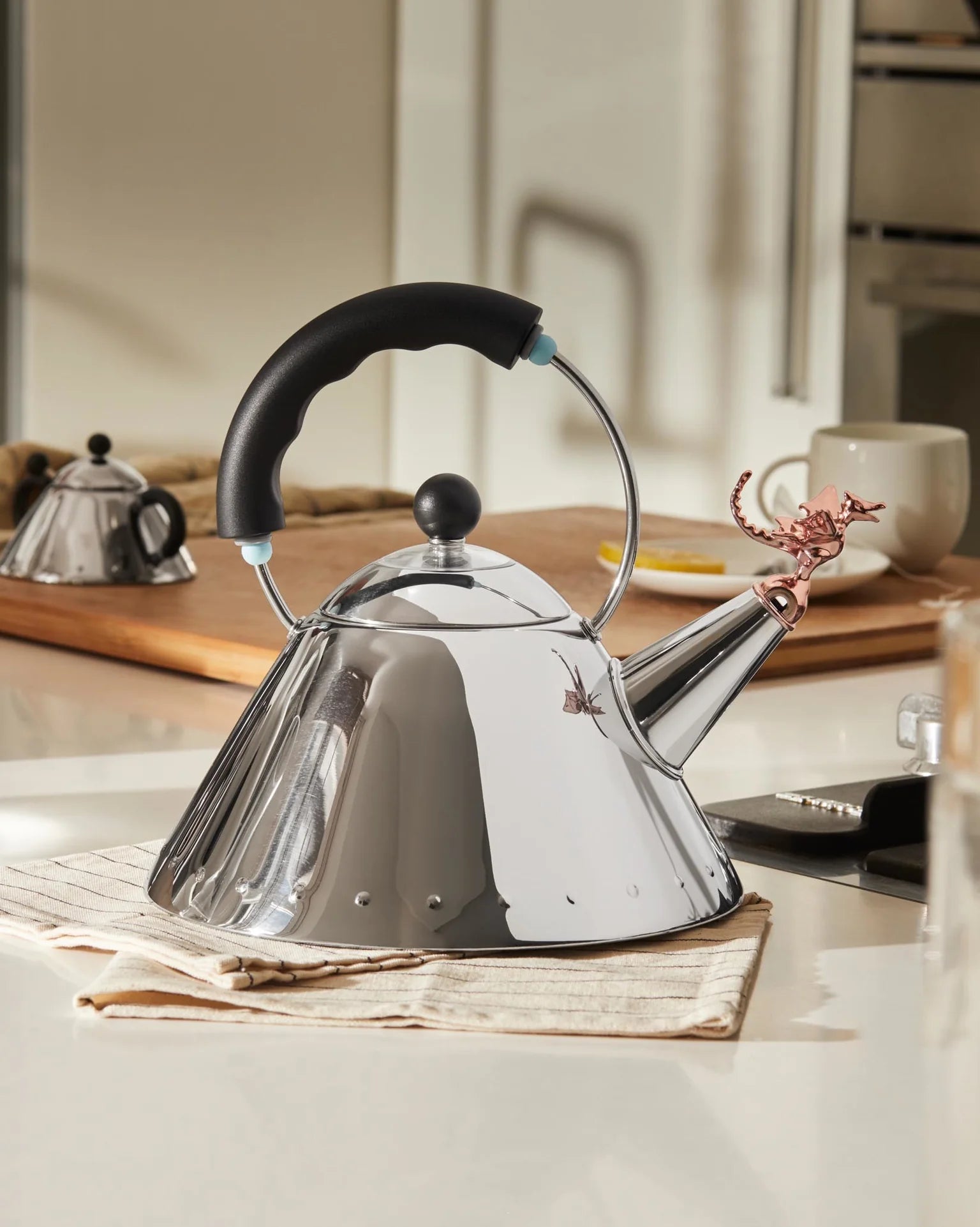 Tea Rex silver -black induction kettle with black