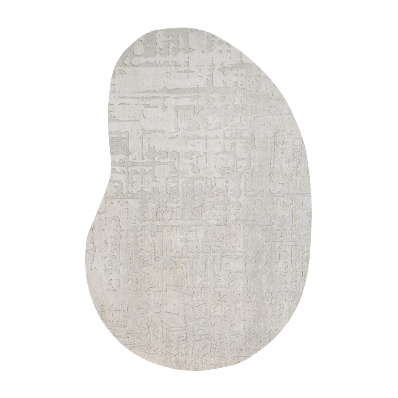 Ovaler Teppich BAOBAB DRY BEIGE grau-beige