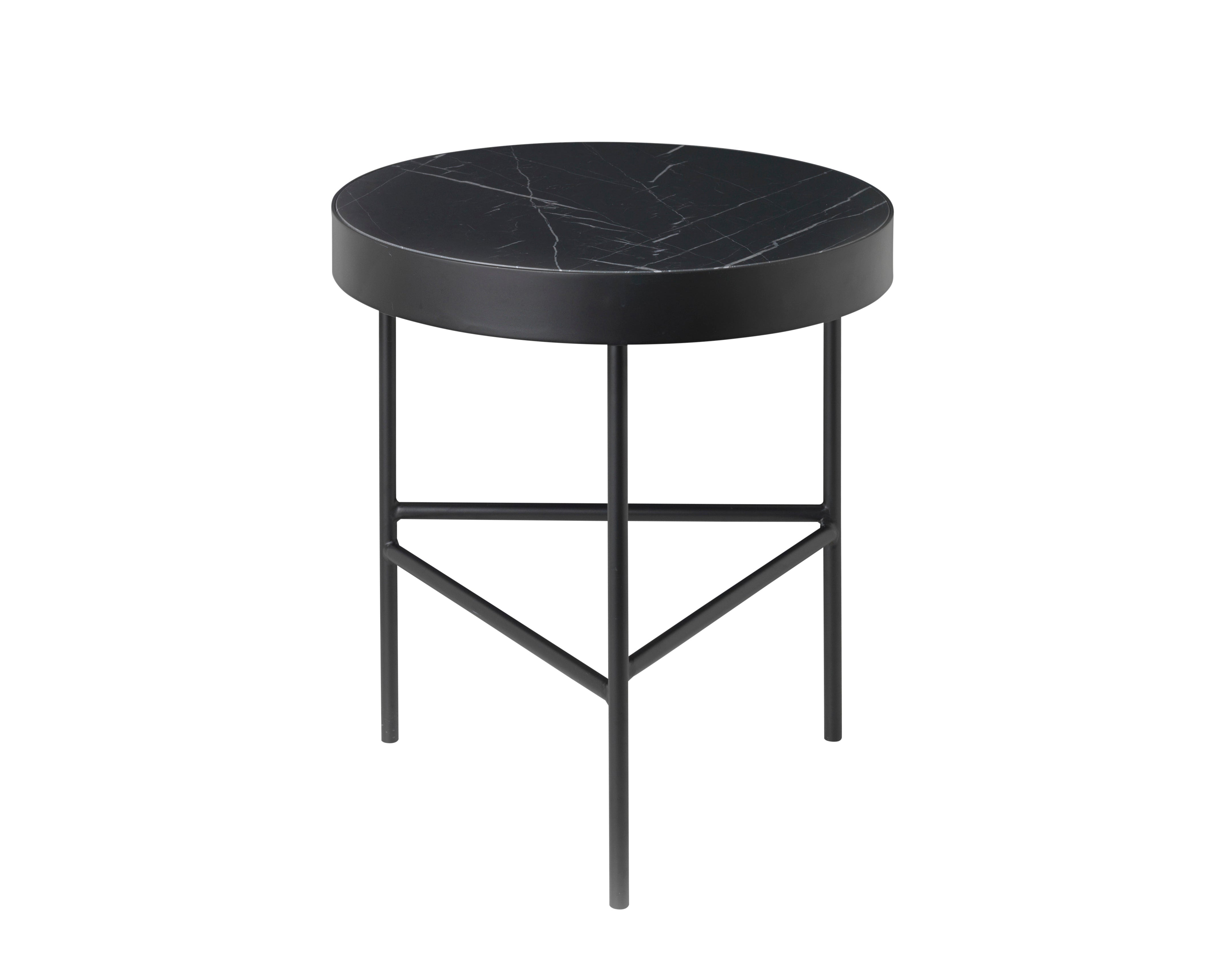 Beistelltisch MARBLE TABLE schwarzer Marmor
