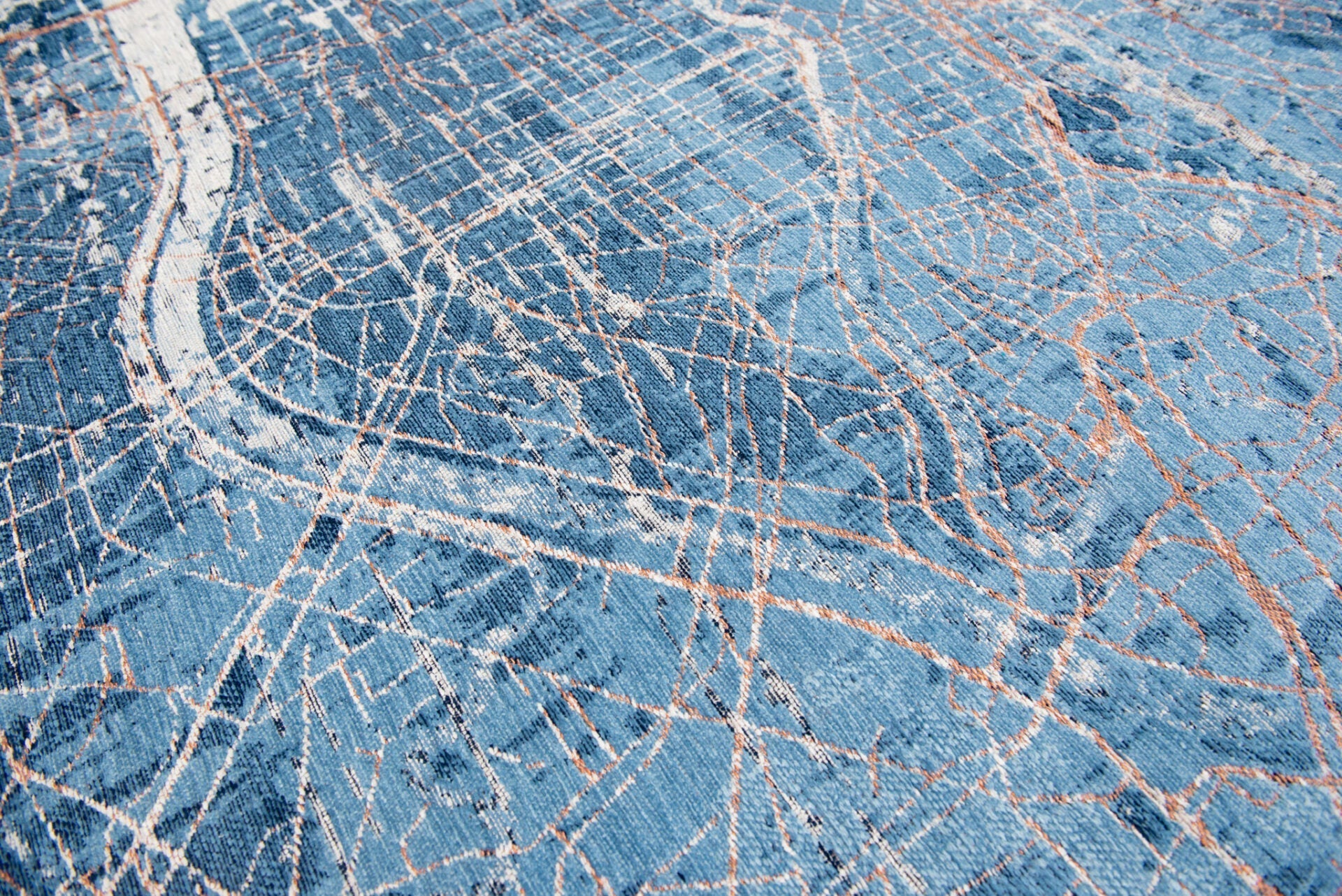 Städte Tokio Leitfähiger blauer Teppich blau