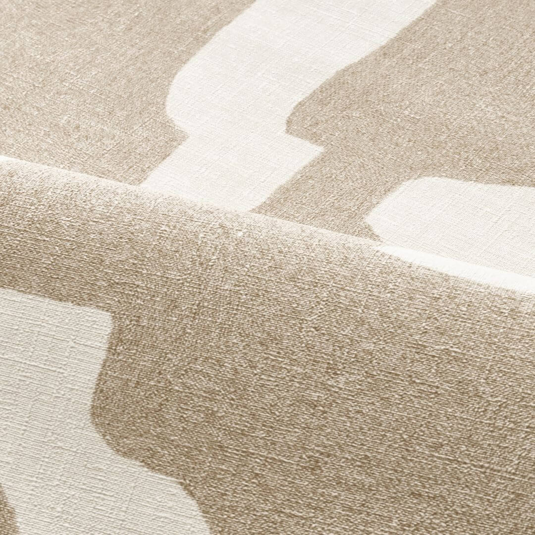 Tapete in organischen Formen SERAN - RAYON DE LUNE beige