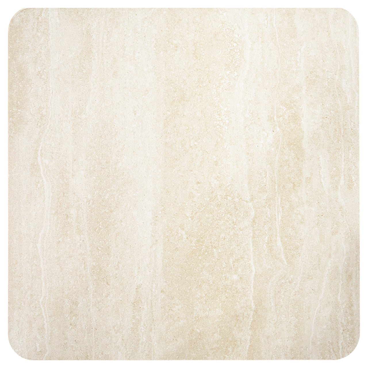 Quadratischer Bartisch RITZ braun Eichenfurnier mit beigem Keramikoberfläche