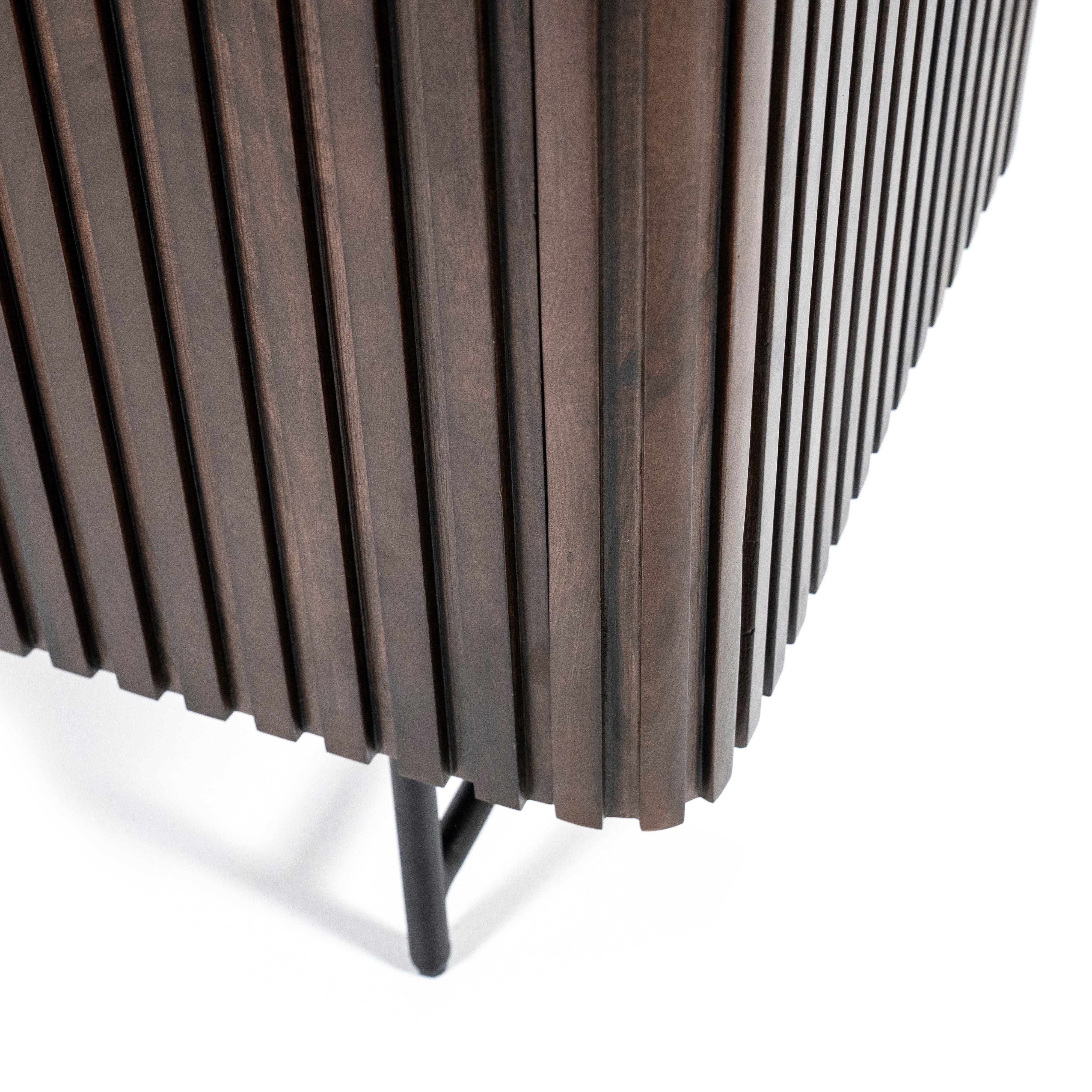 REMI wardrobe dark brown mango wood