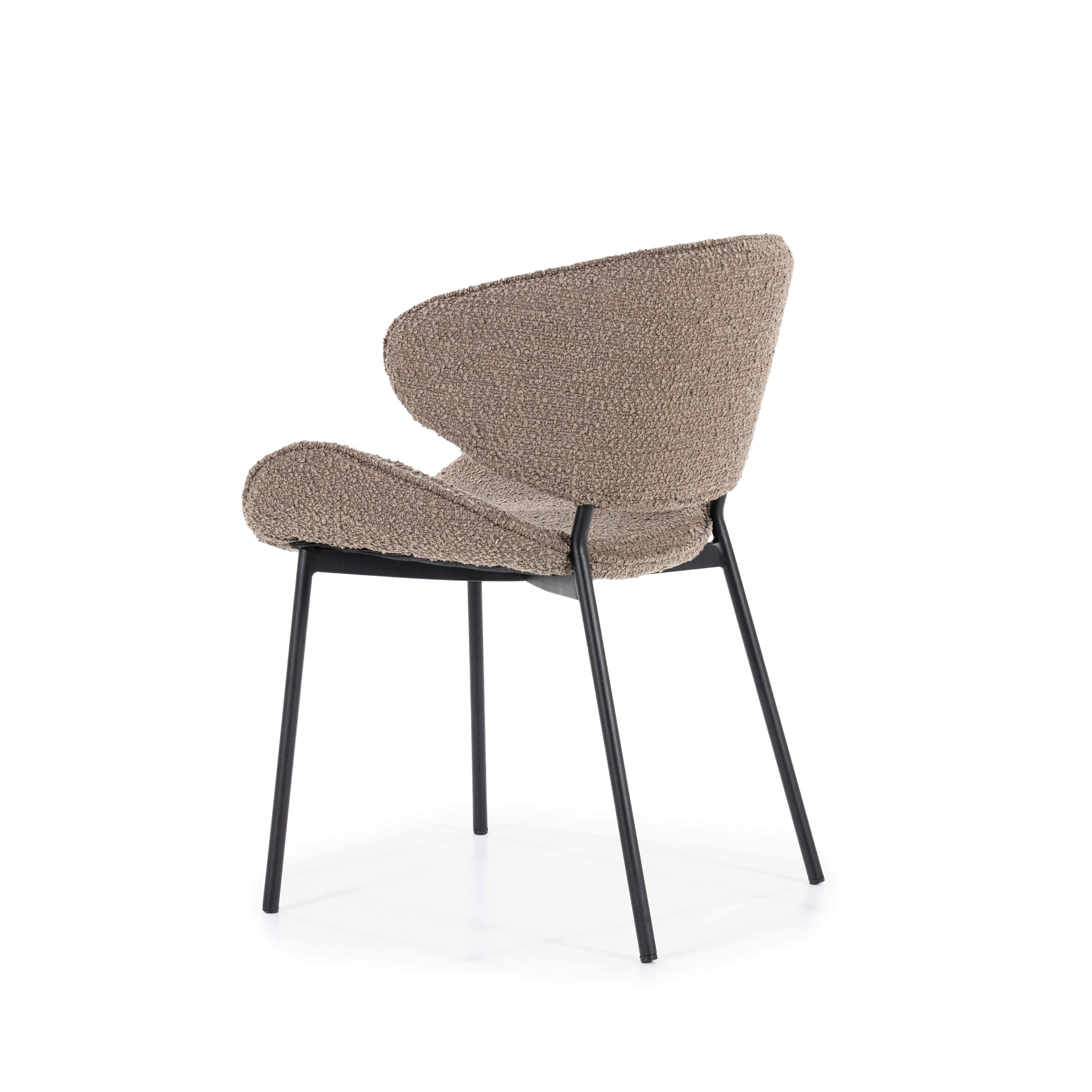 TESS Chair brown with black base