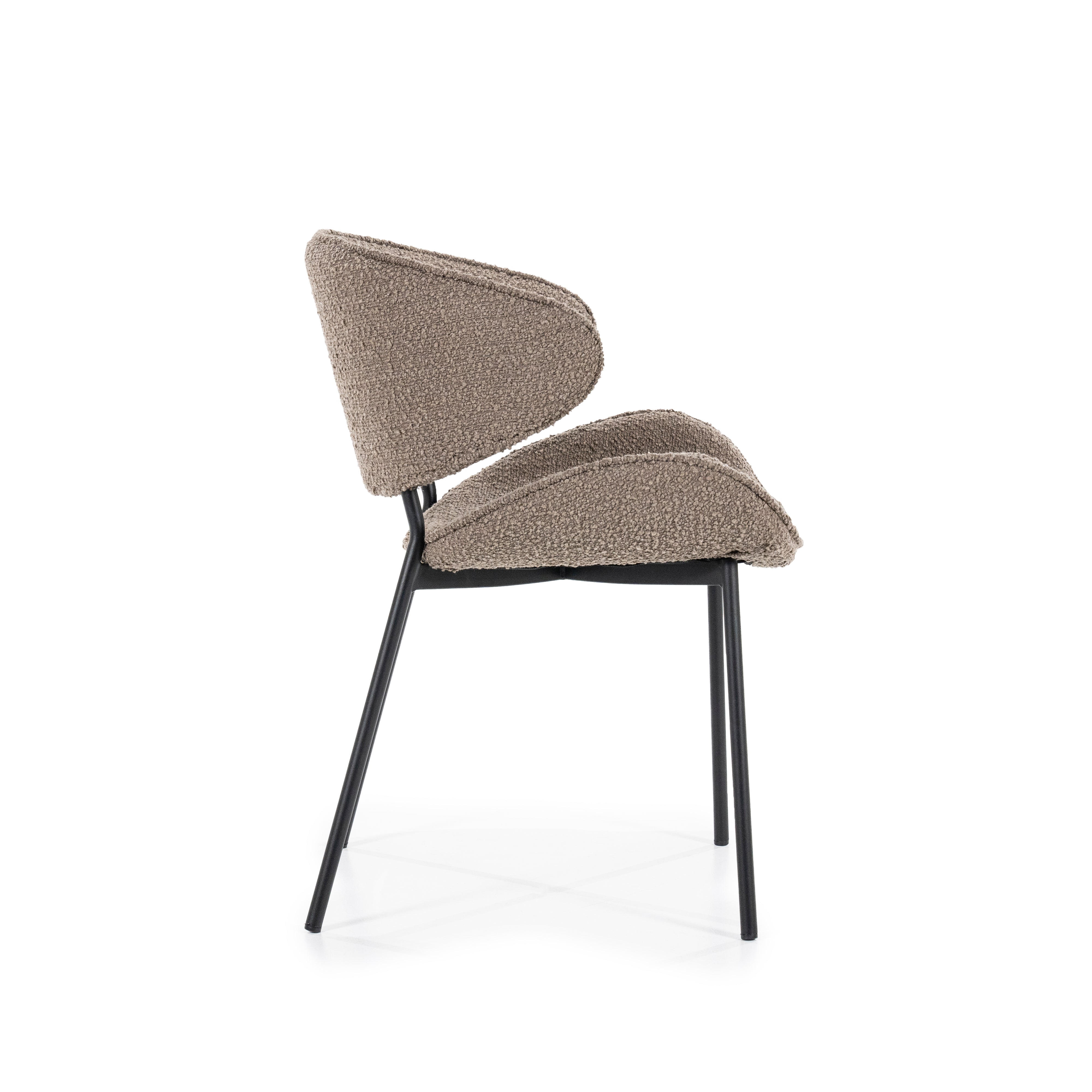 TESS Chair brown with black base