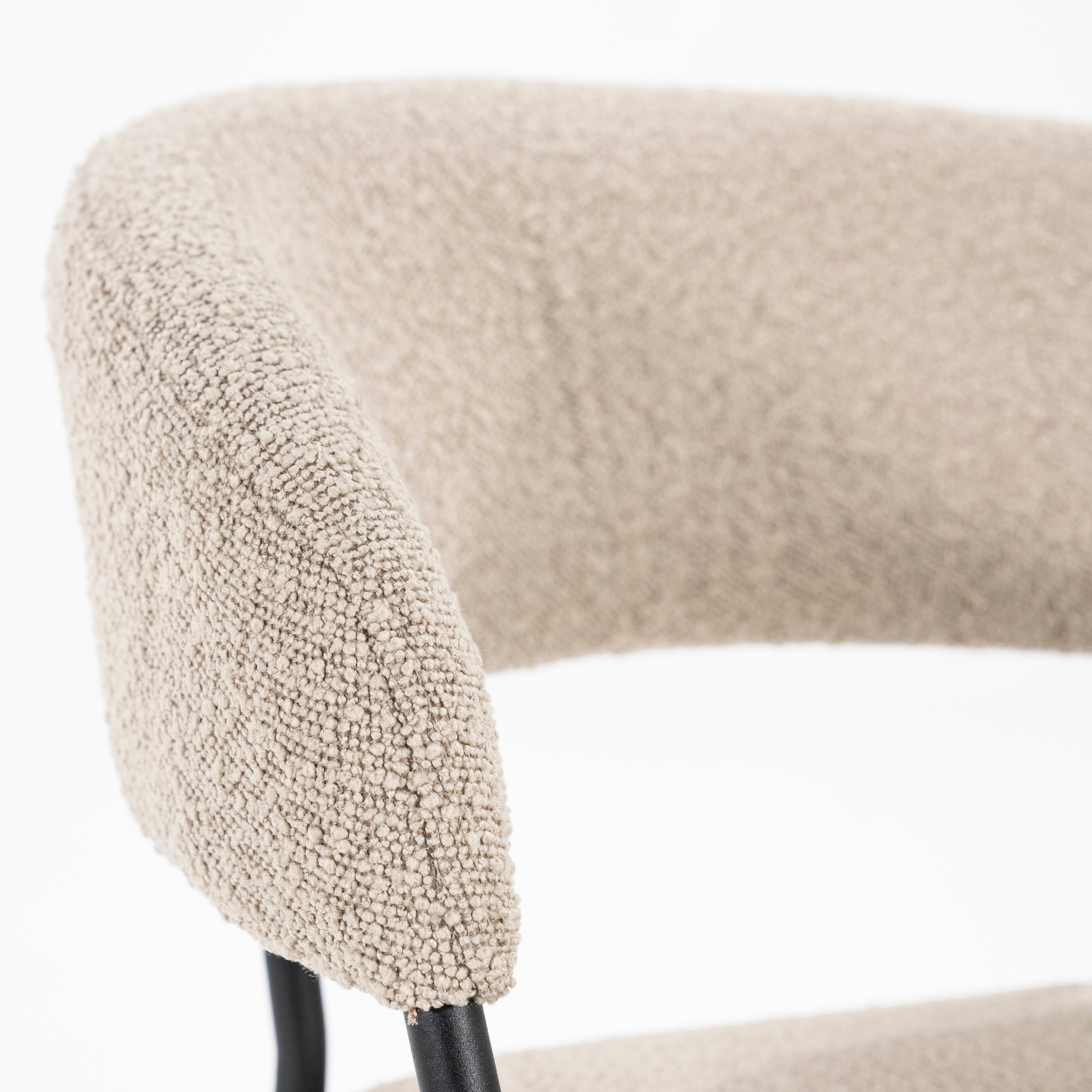 LUKA Chair Beige with Black Base