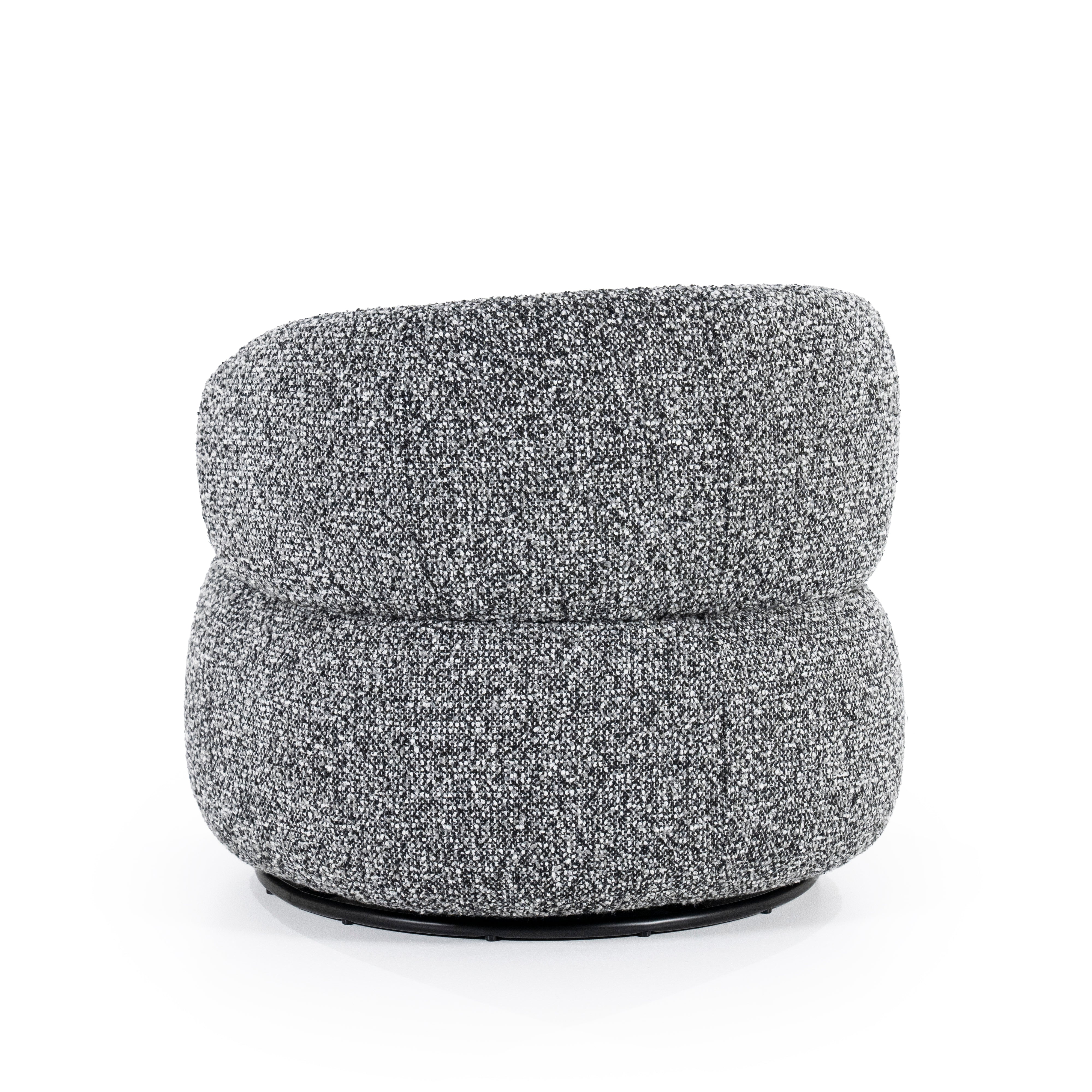 Sessel MAEVE schwarz-weiß meliert