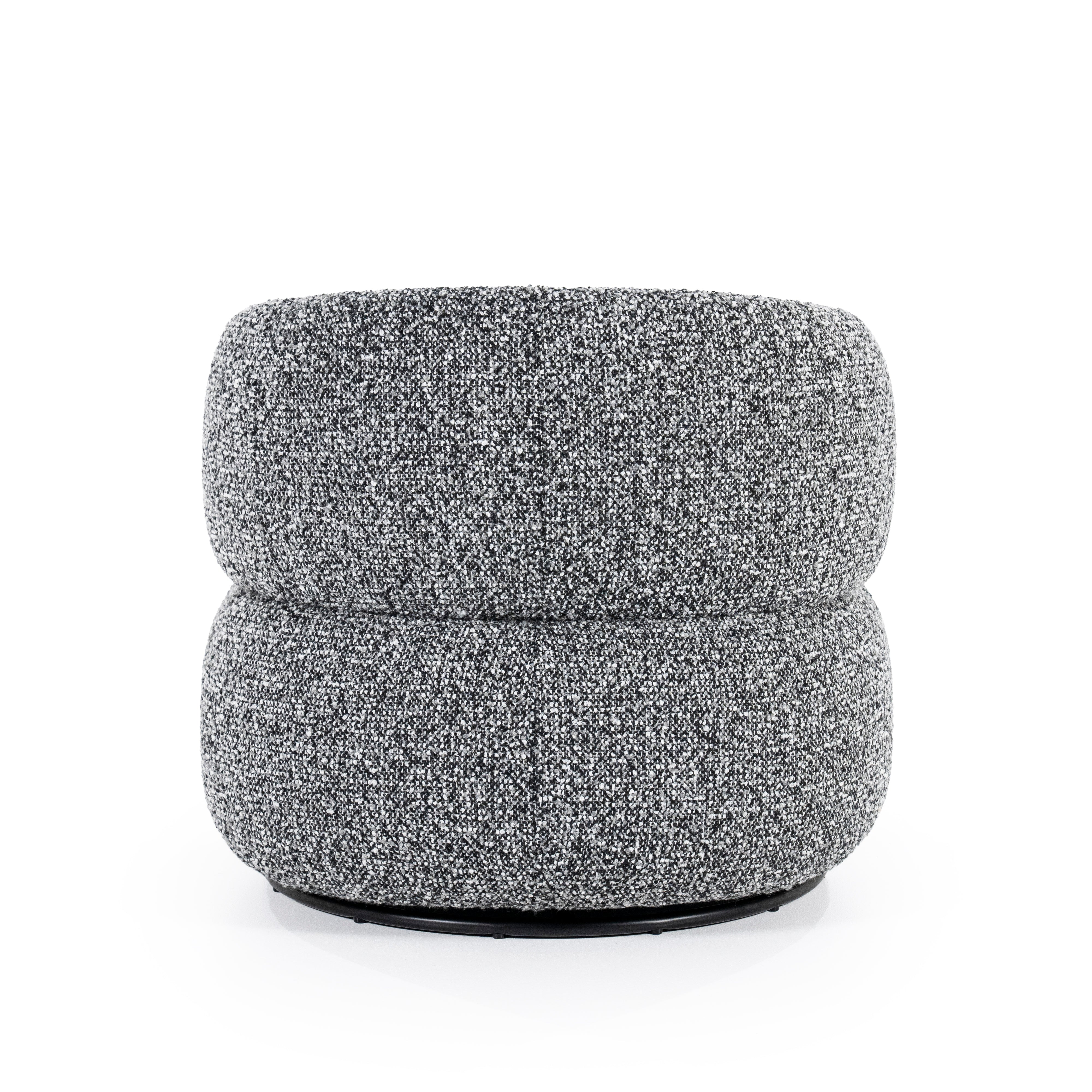 Sessel MAEVE schwarz-weiß meliert