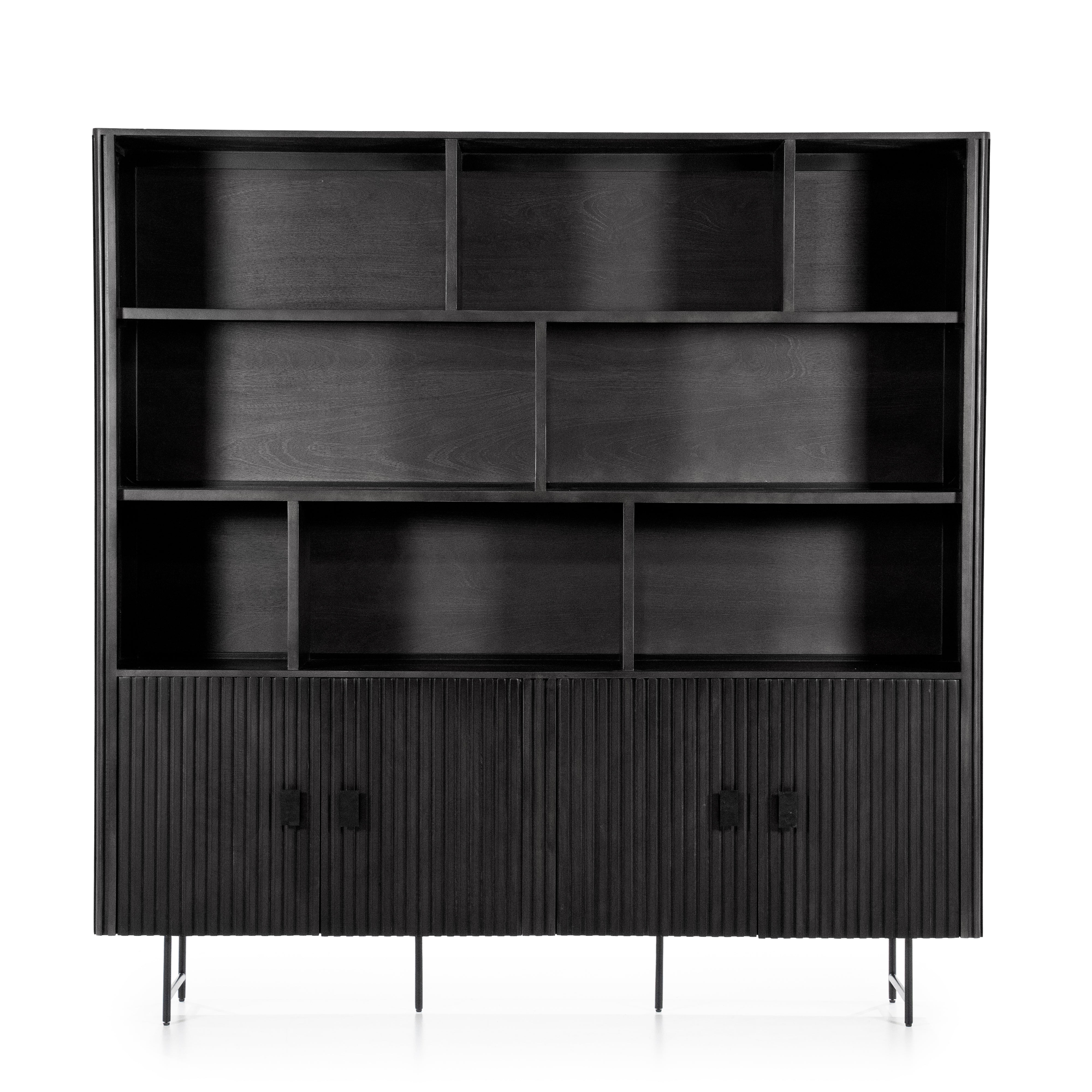 REMI Shelf black mango wood