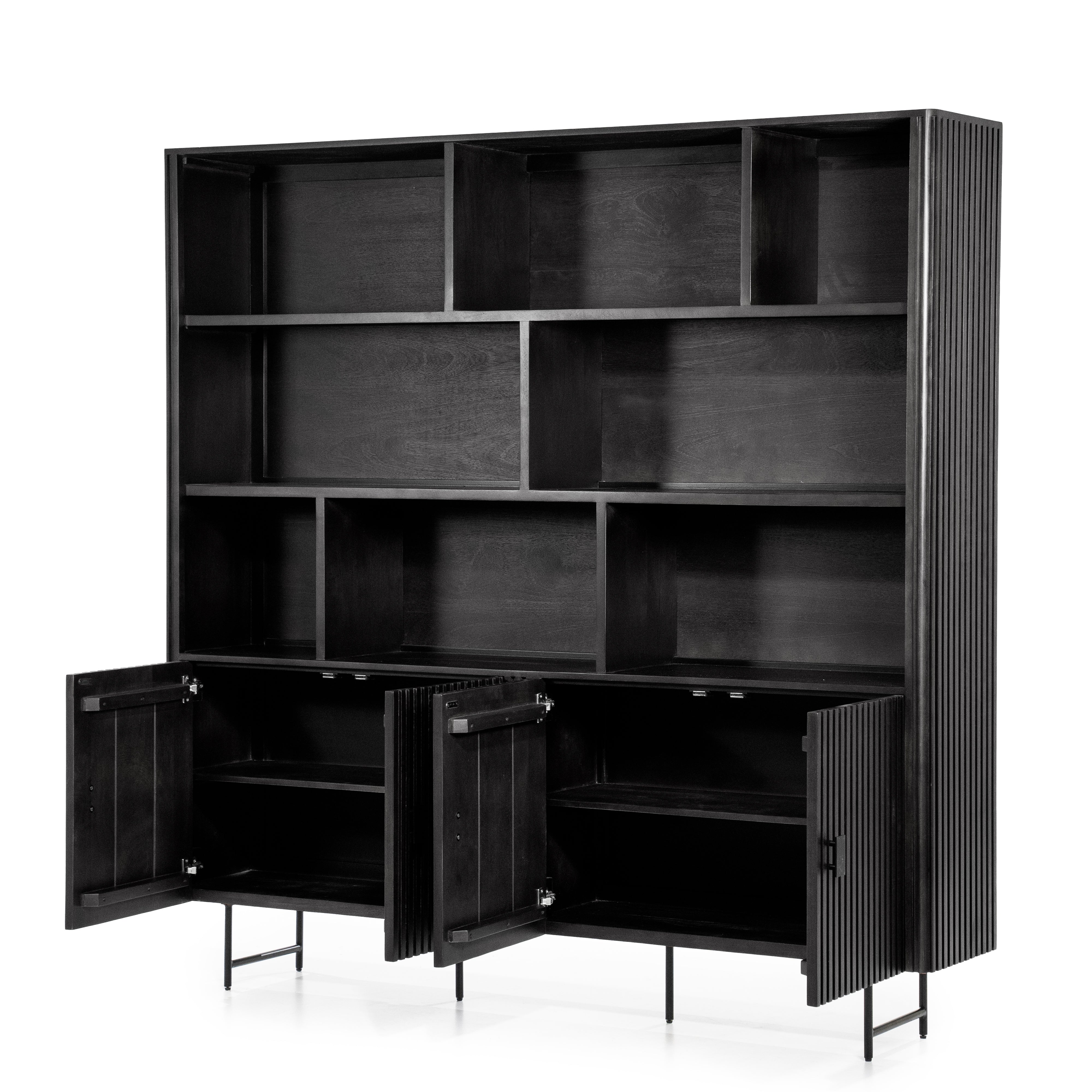 REMI Shelf black mango wood