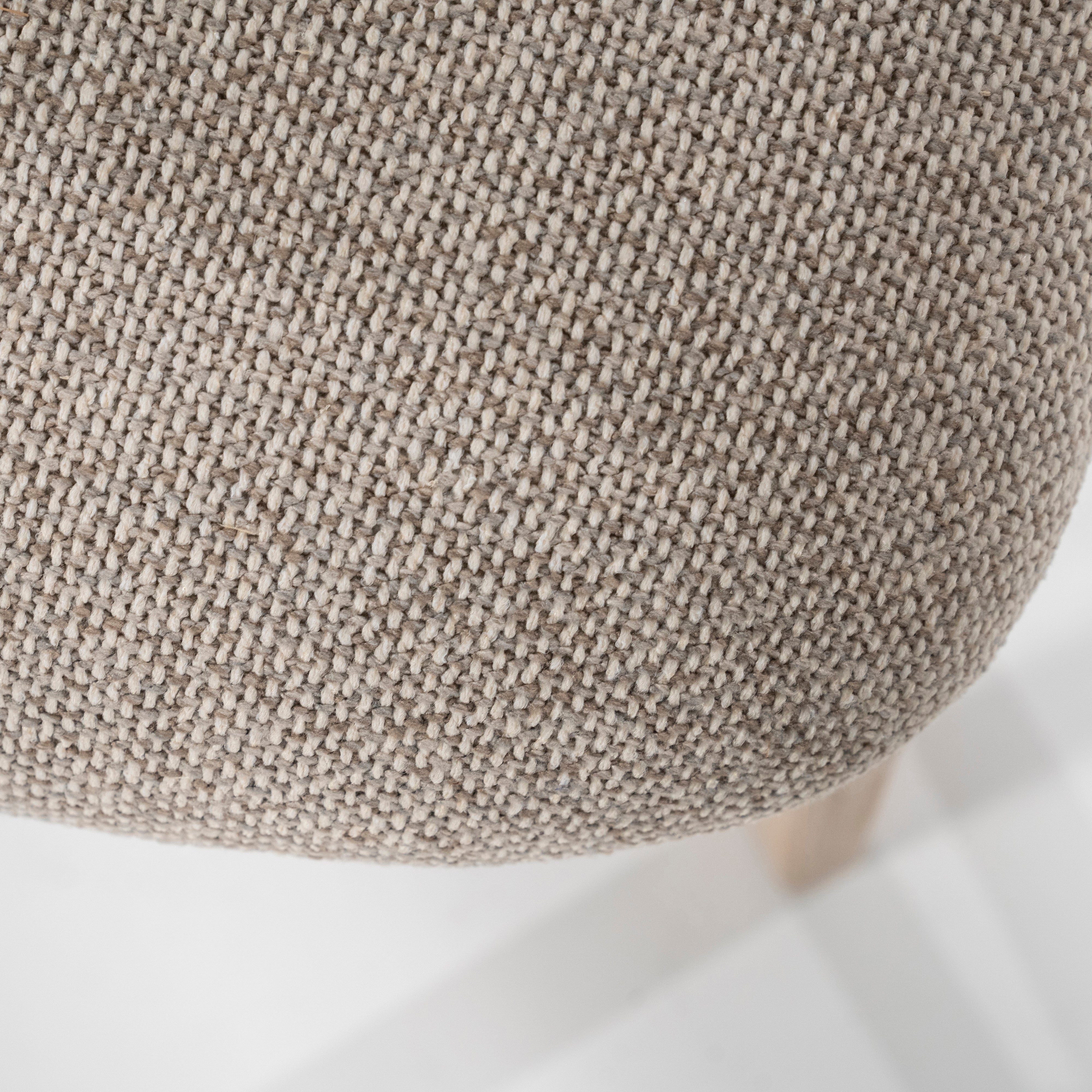 Stuhl MIKKY taupe mit Eichenbasis