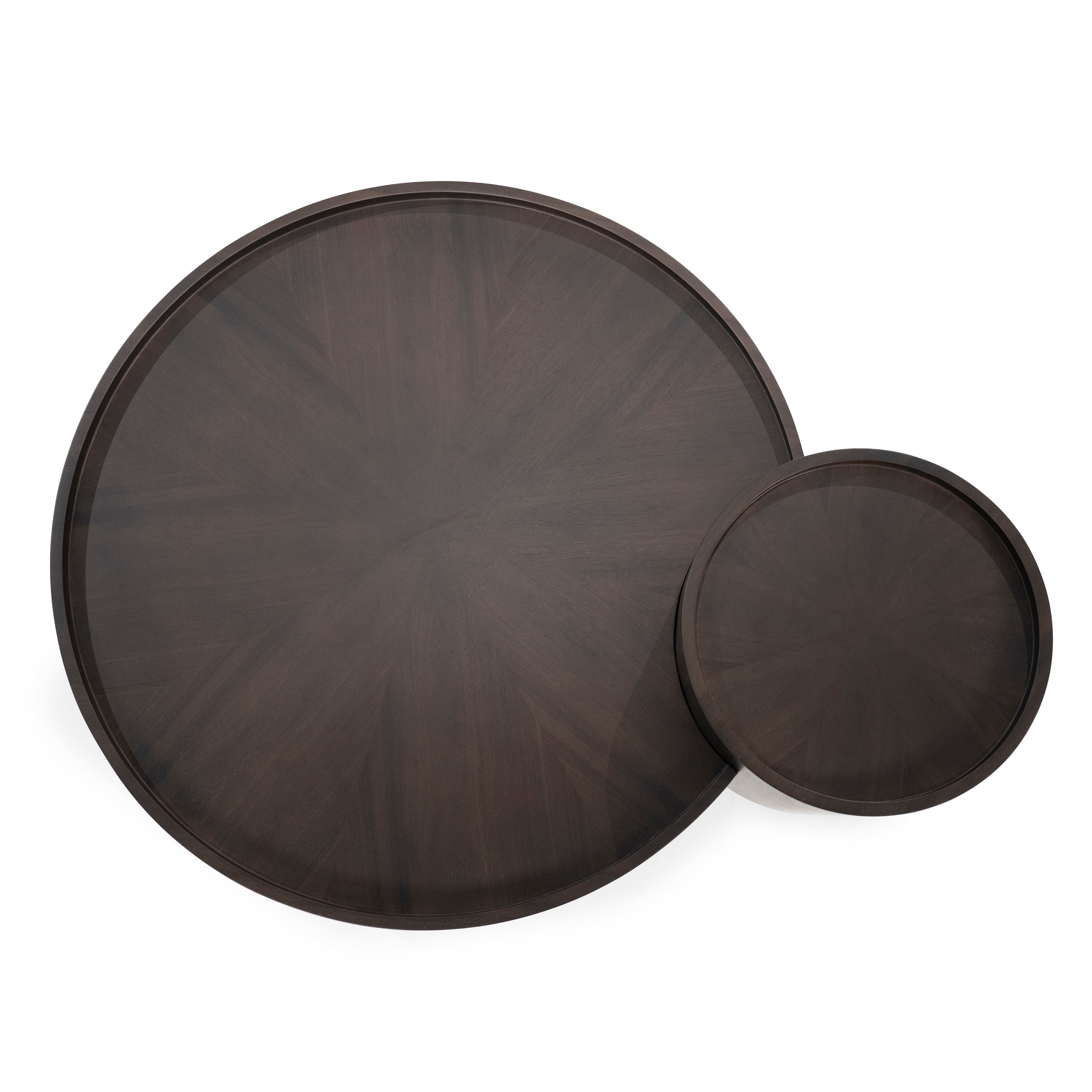 MAX walnut veneer coffee table set