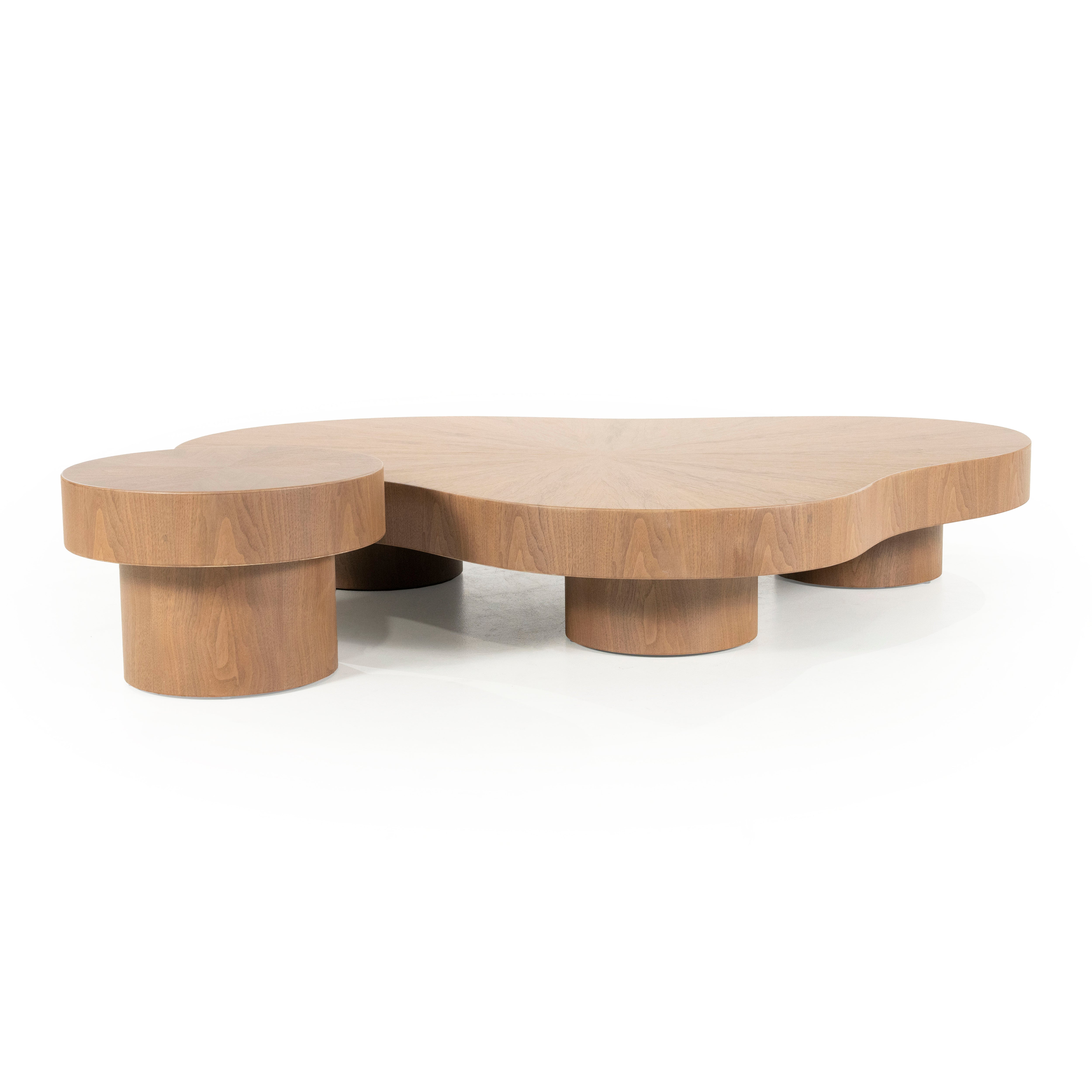 BOBBIE walnut veneer coffee table