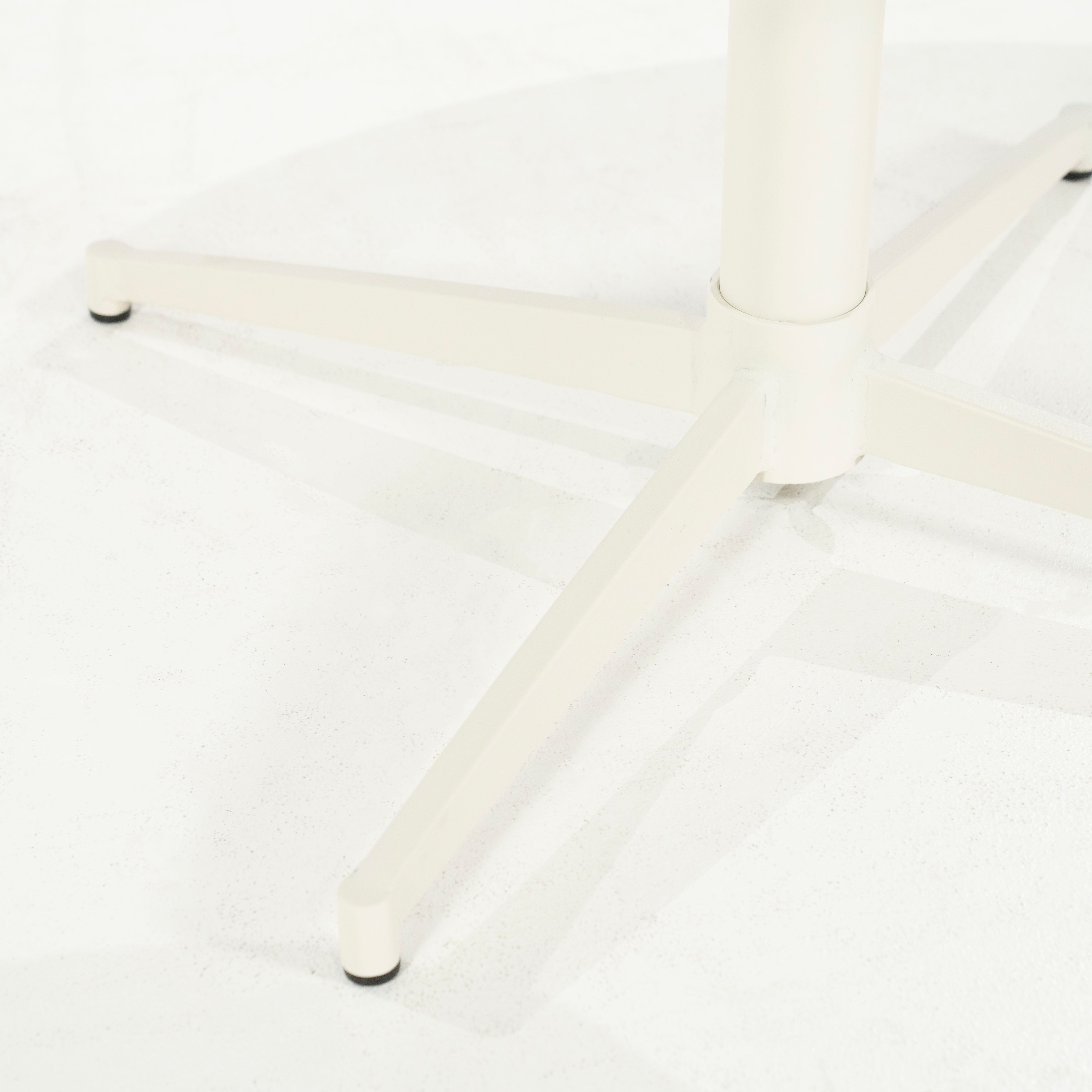 MOLLY Beige Swivel Chair with Cream Base