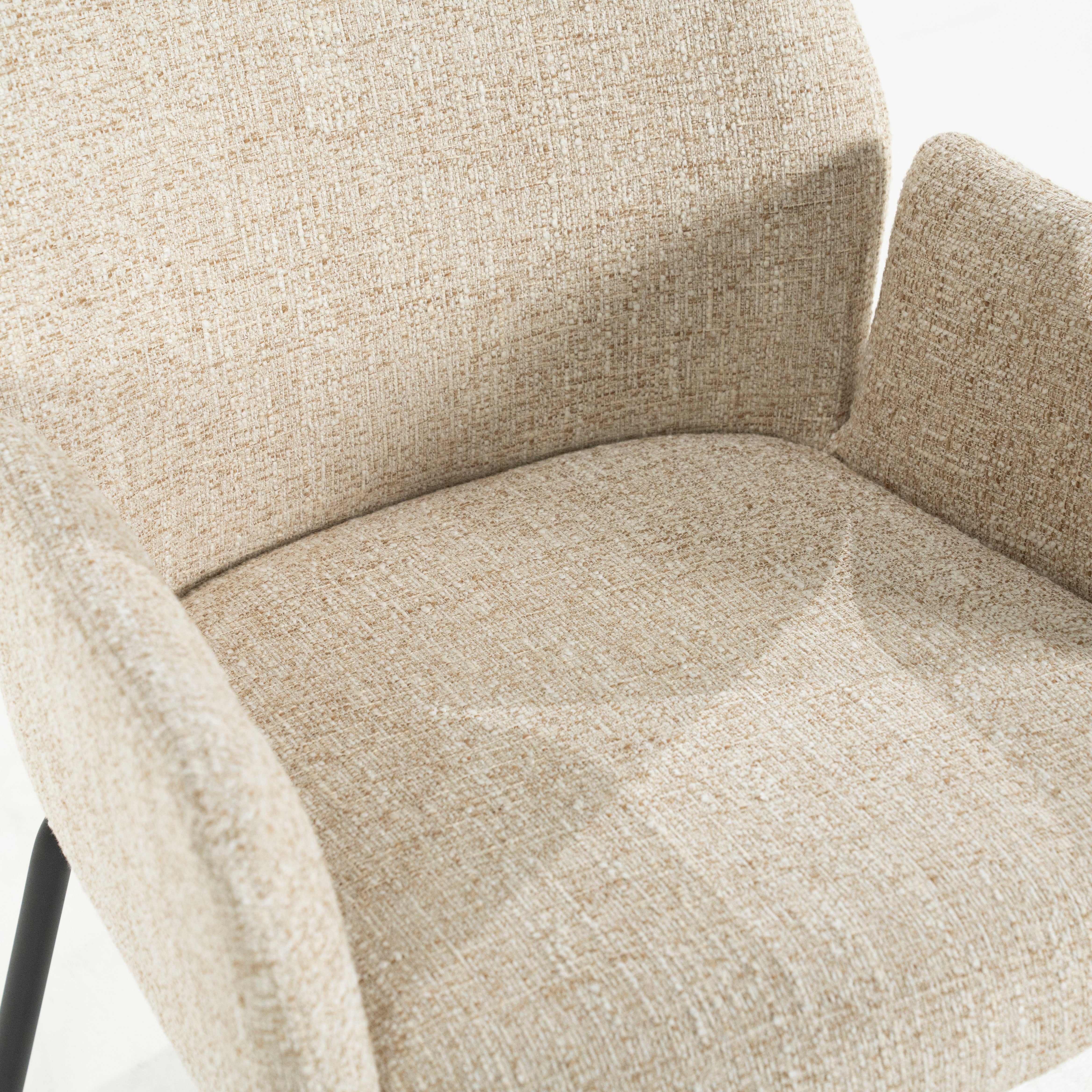 INDY Chair Cream with Black Base