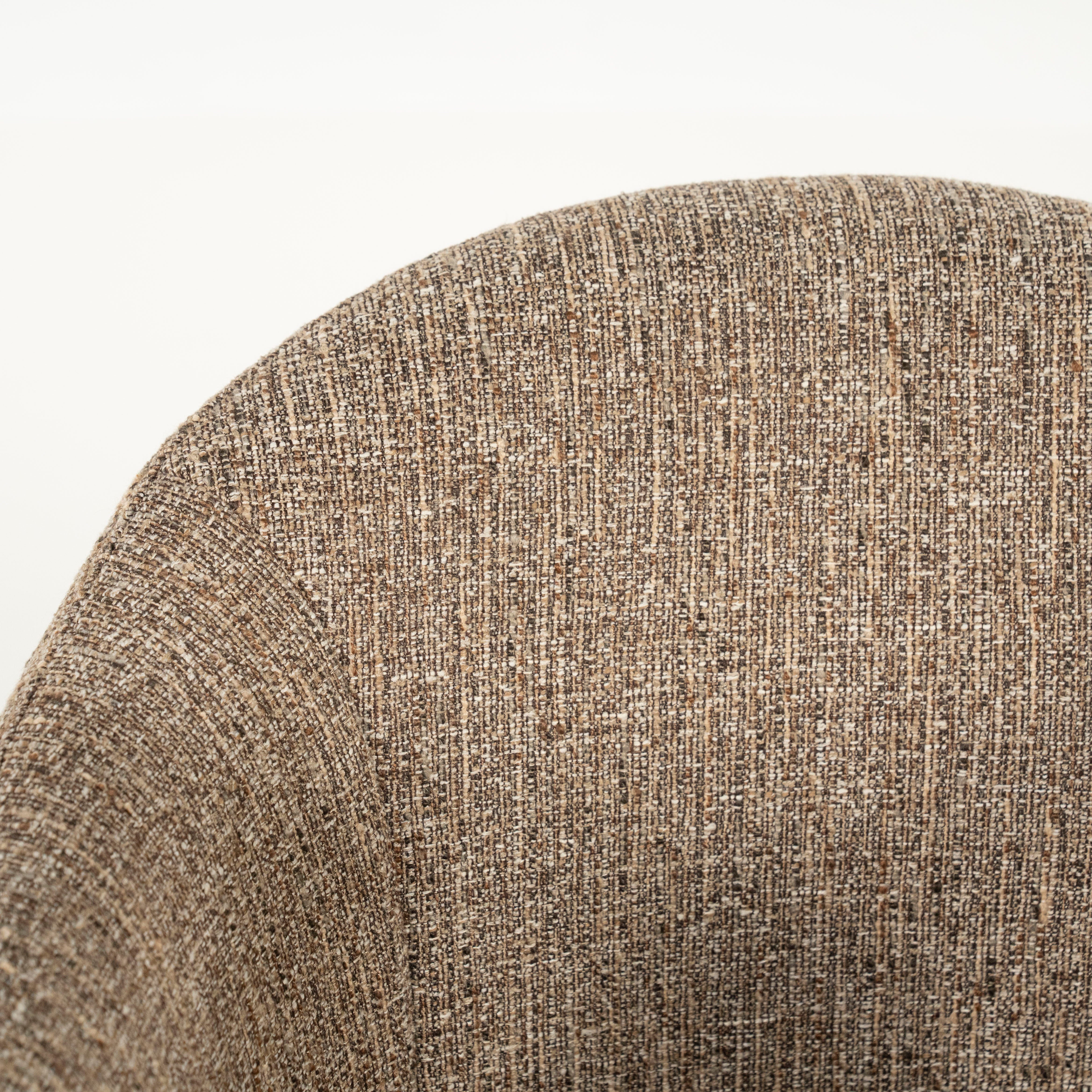 Drehstuhl CONNOR braun mit schwarzem Fuß