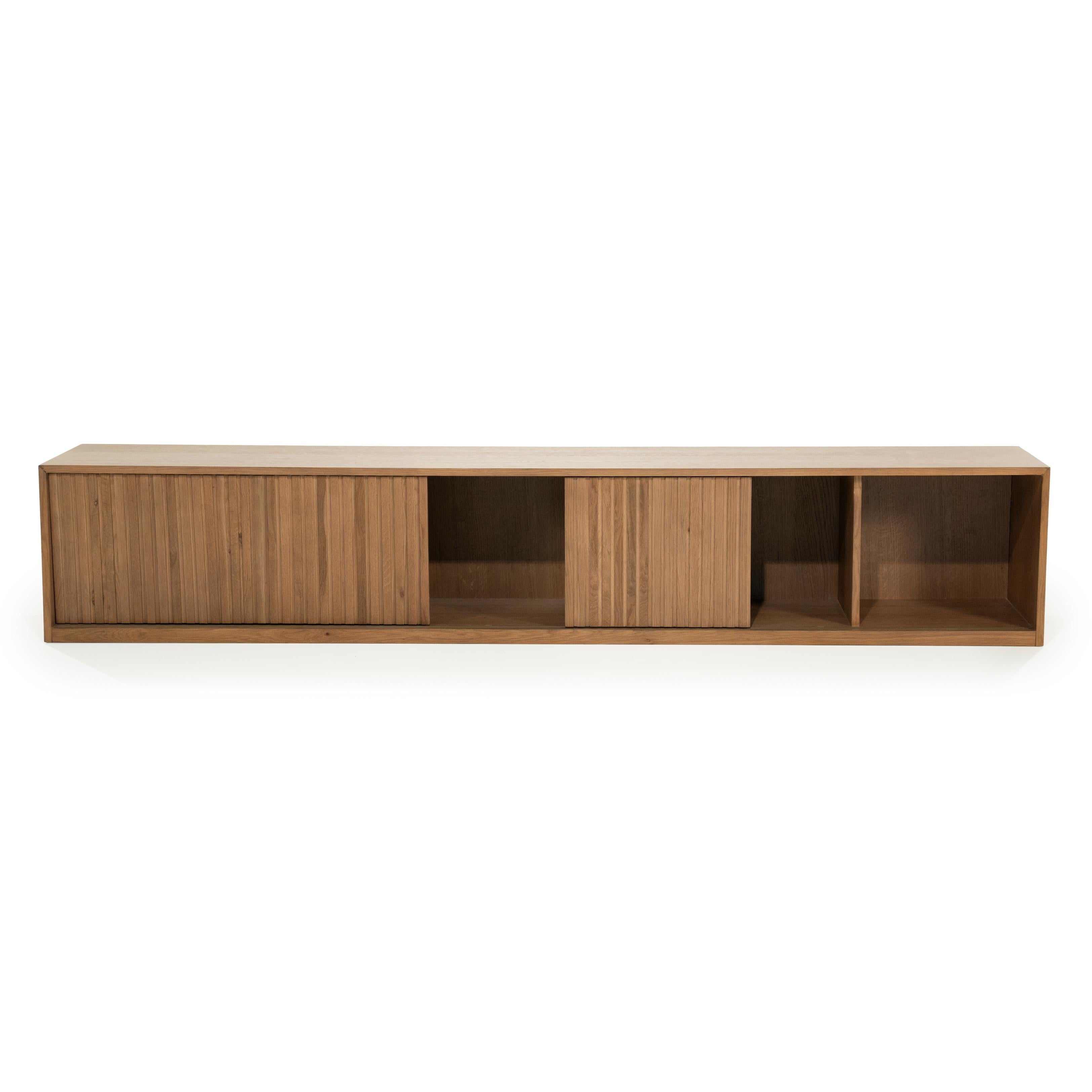 MILO TV cabinet dark oak wood