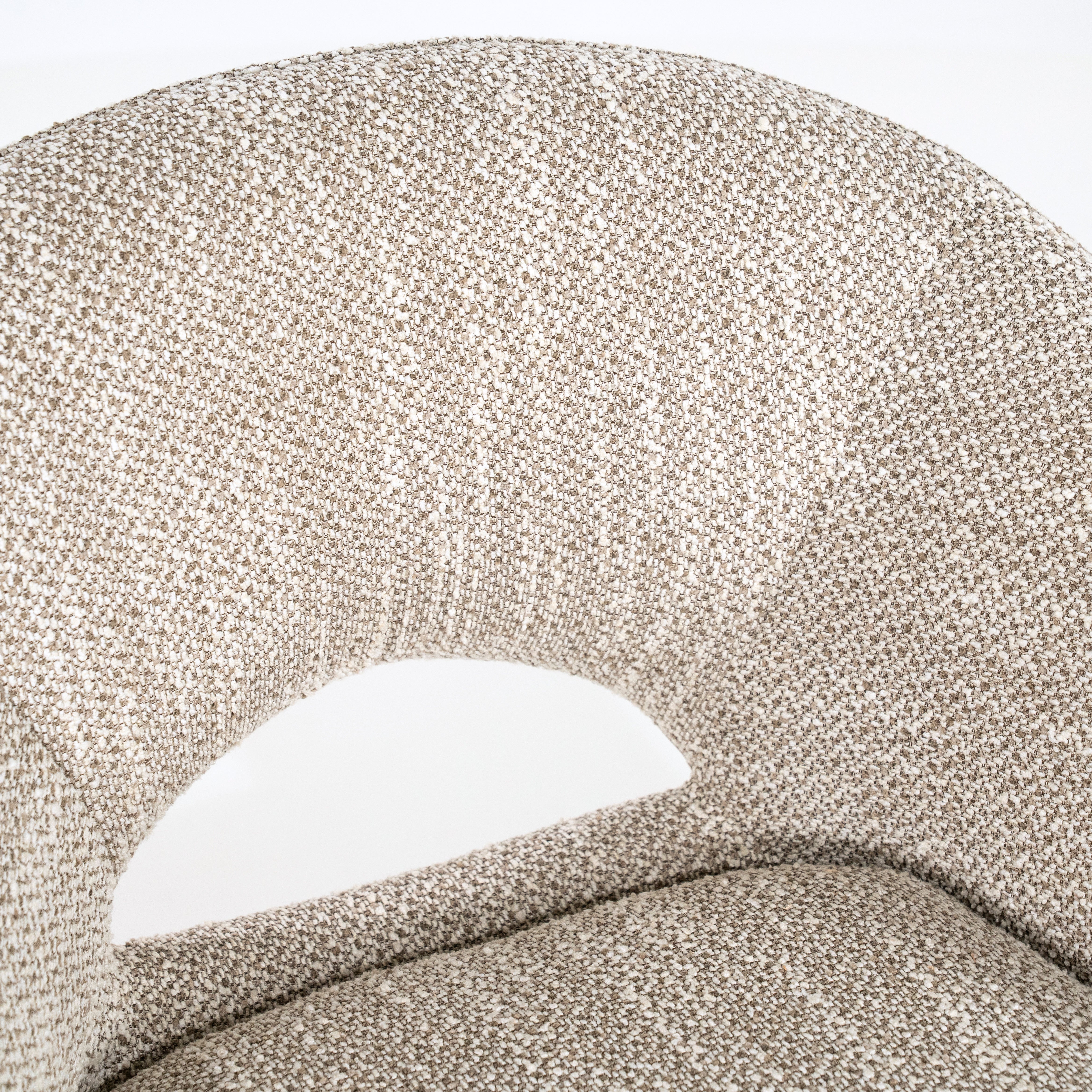 Drehstuhl NOL taupe mit schwarzem Fuß