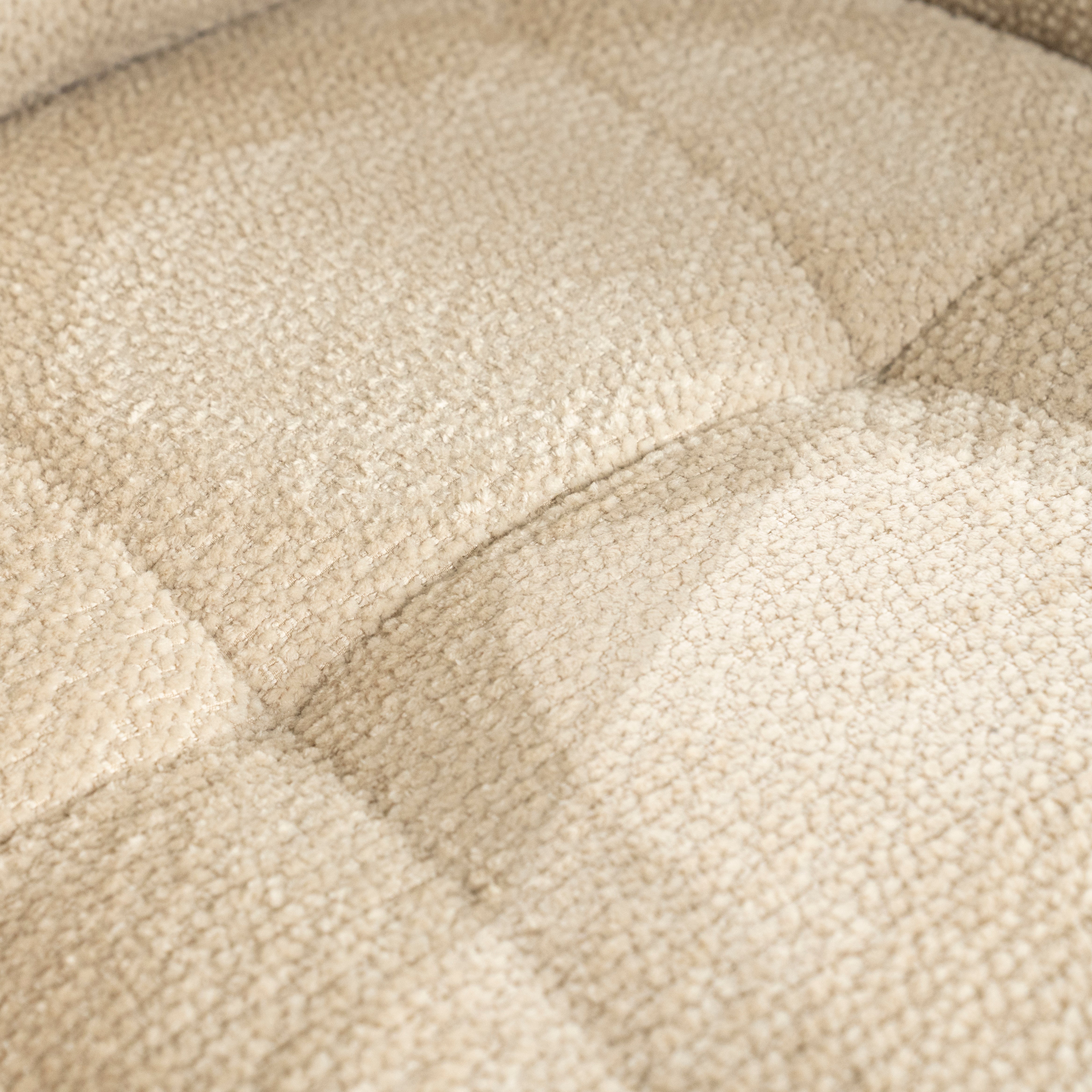 HUGO swivel chair beige with dark brown base