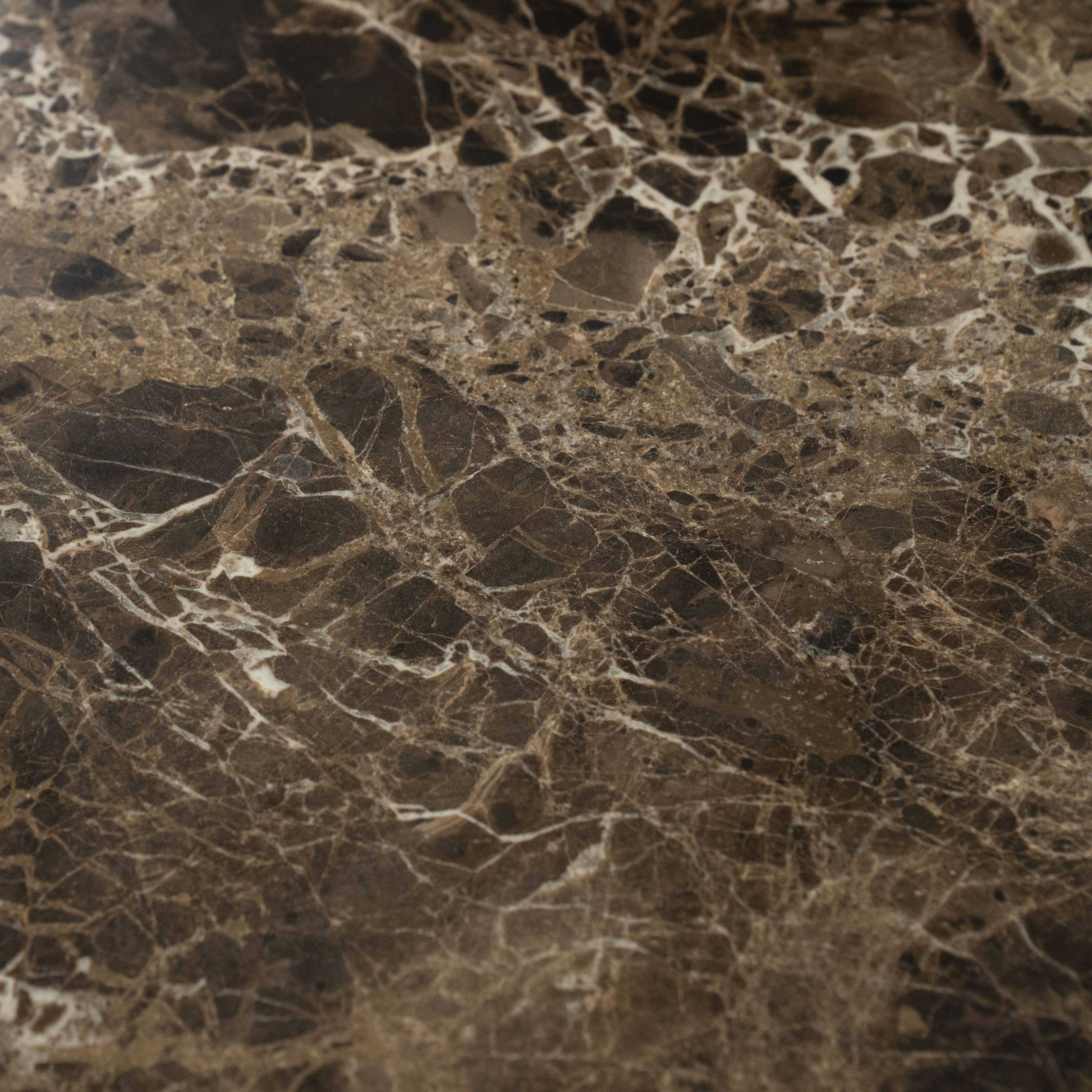 Beistelltisch DEVIN brauner Emperador-Marmor